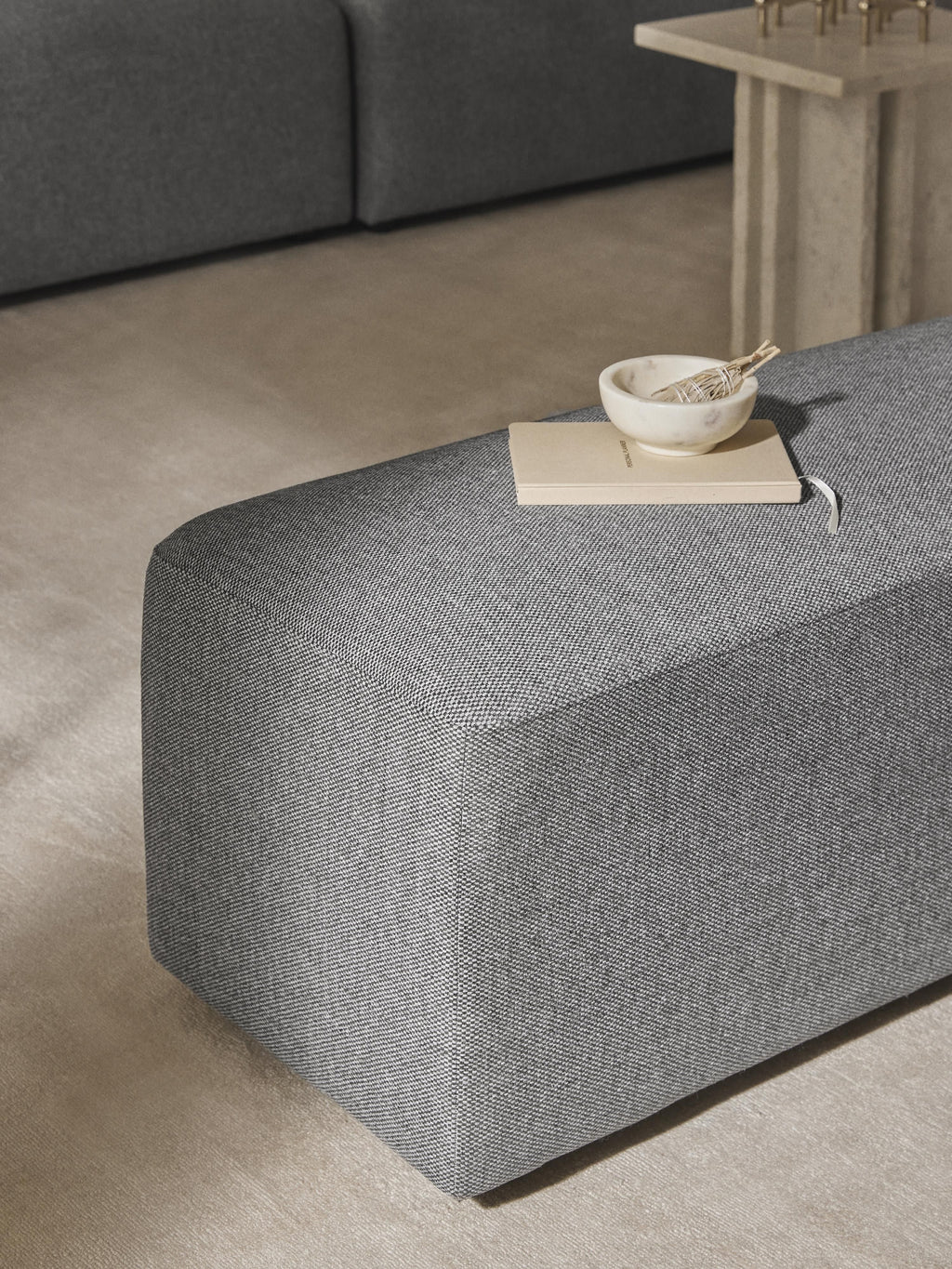 Melva XL Ottoman, W 116 x D 42 cm