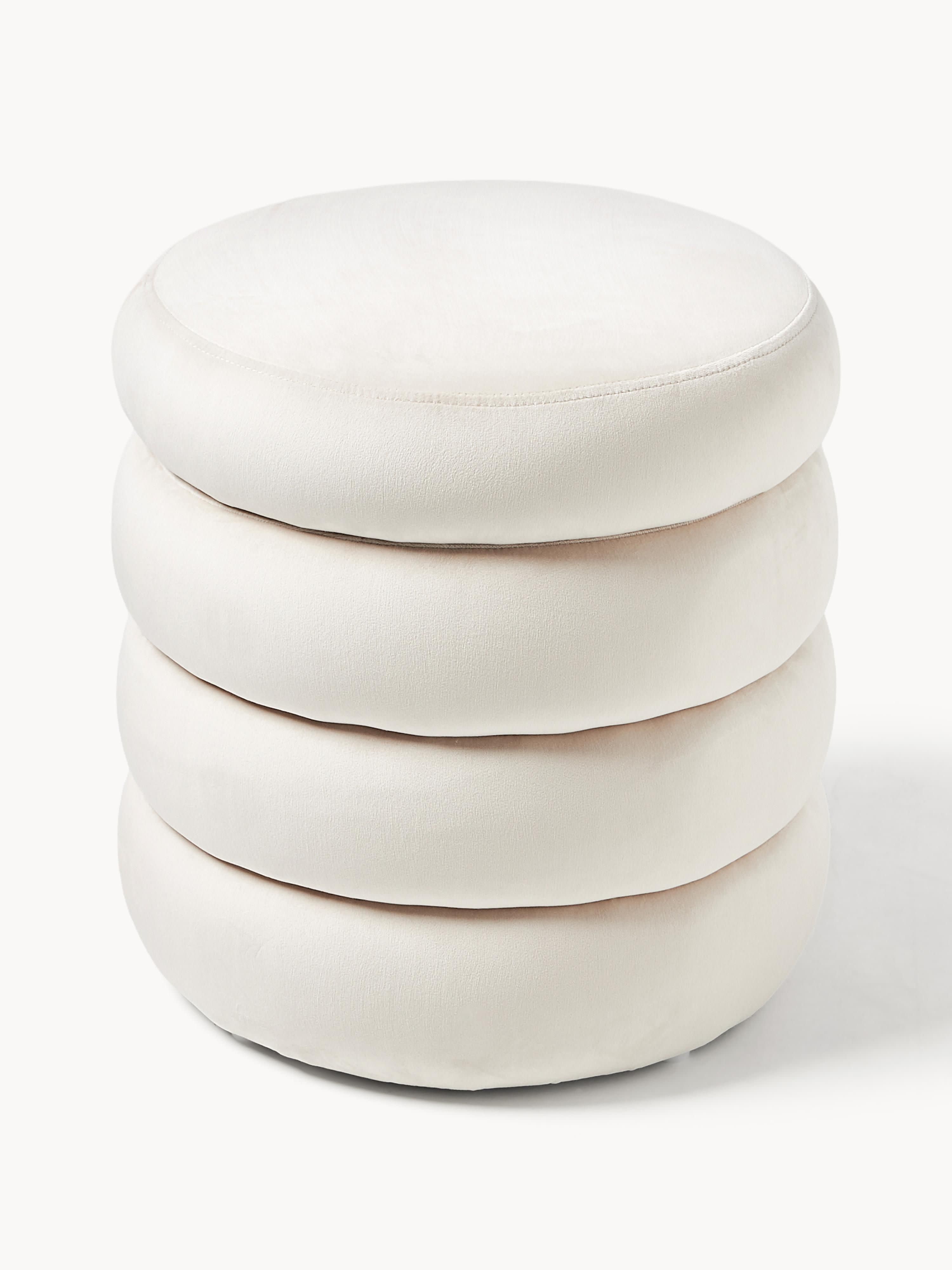 Alto Velvet Upholstered Stool with Storage Space