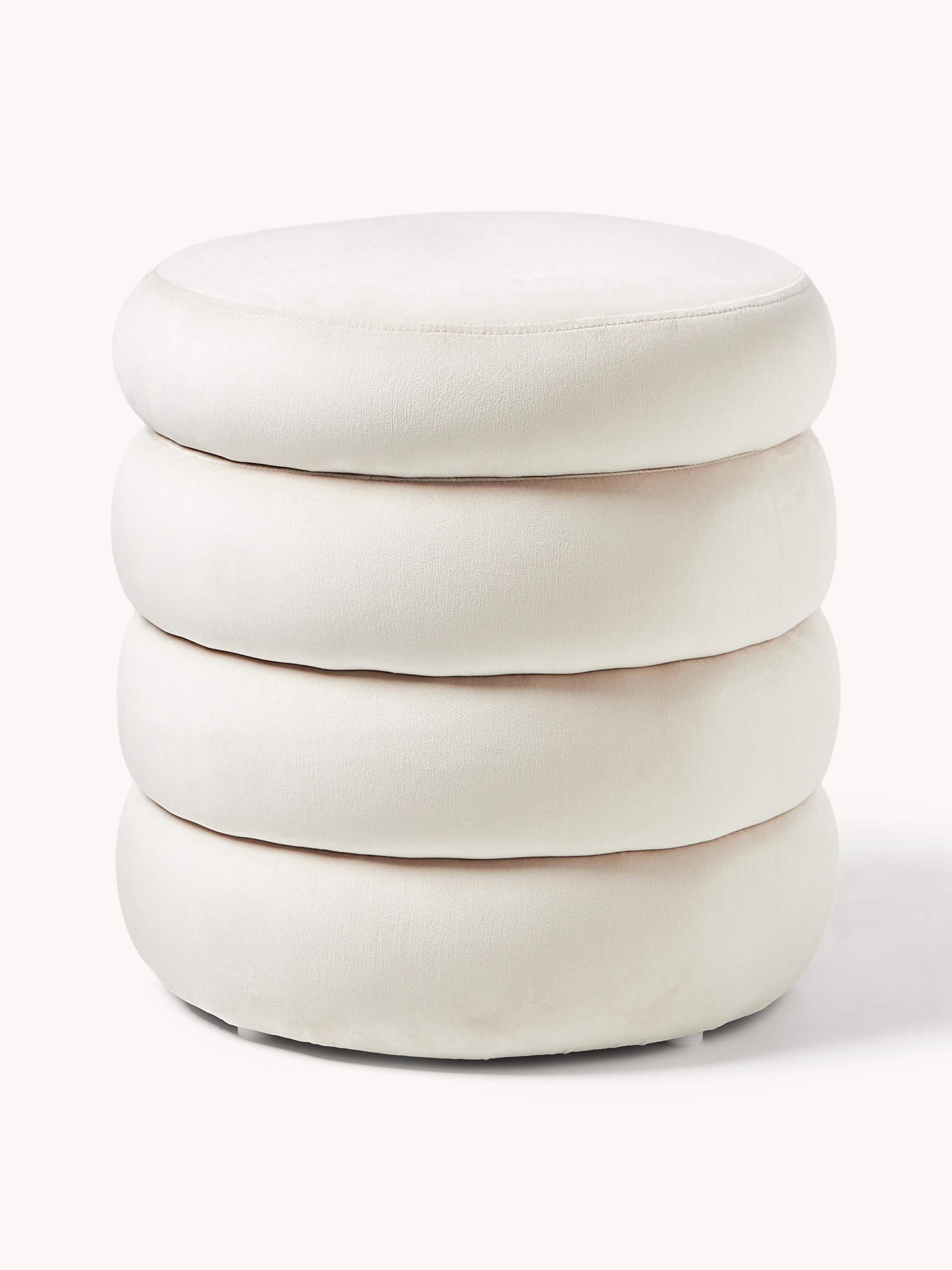 Gallery image 1 - Velvet Upholstered Stool Alto with Storage Space