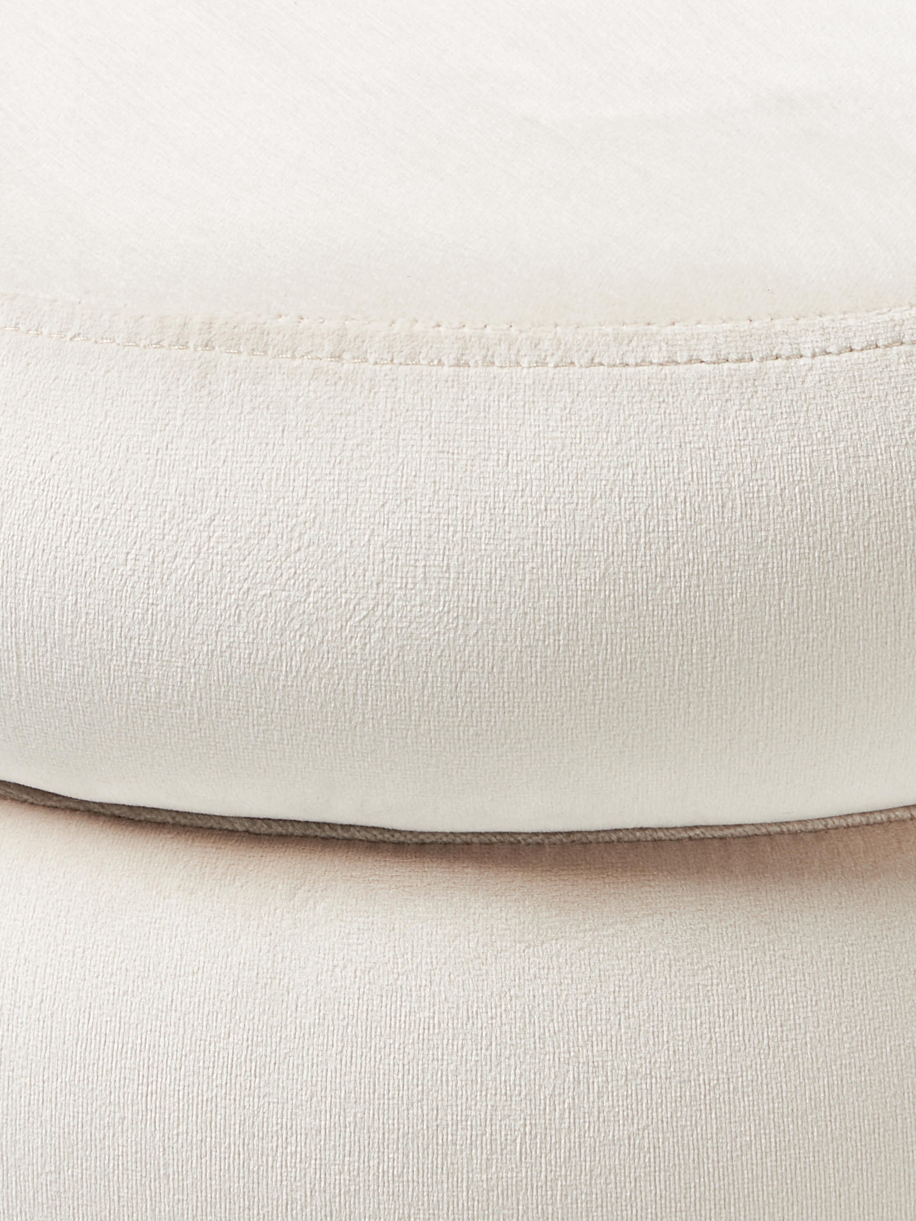Alto Velvet Upholstered Stool with Storage Space