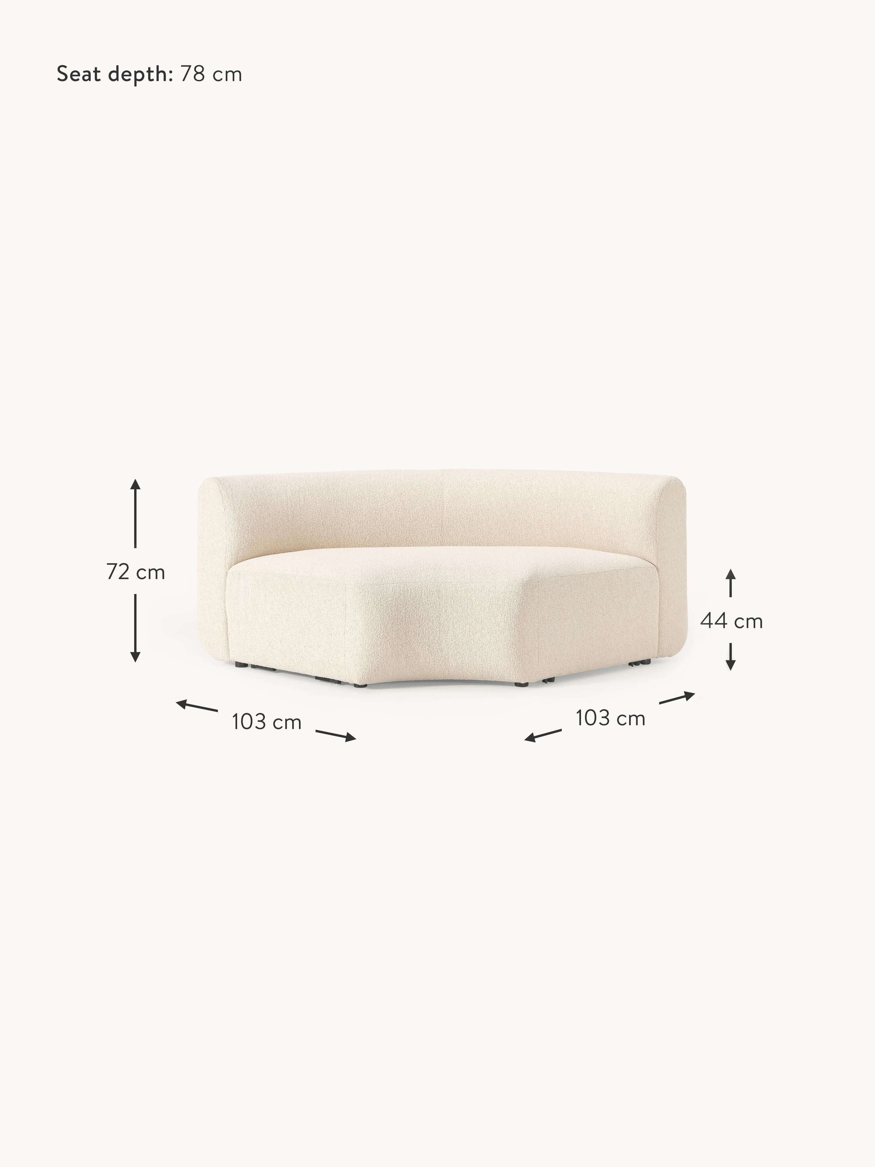 Sofia Round Bouclé Corner Module