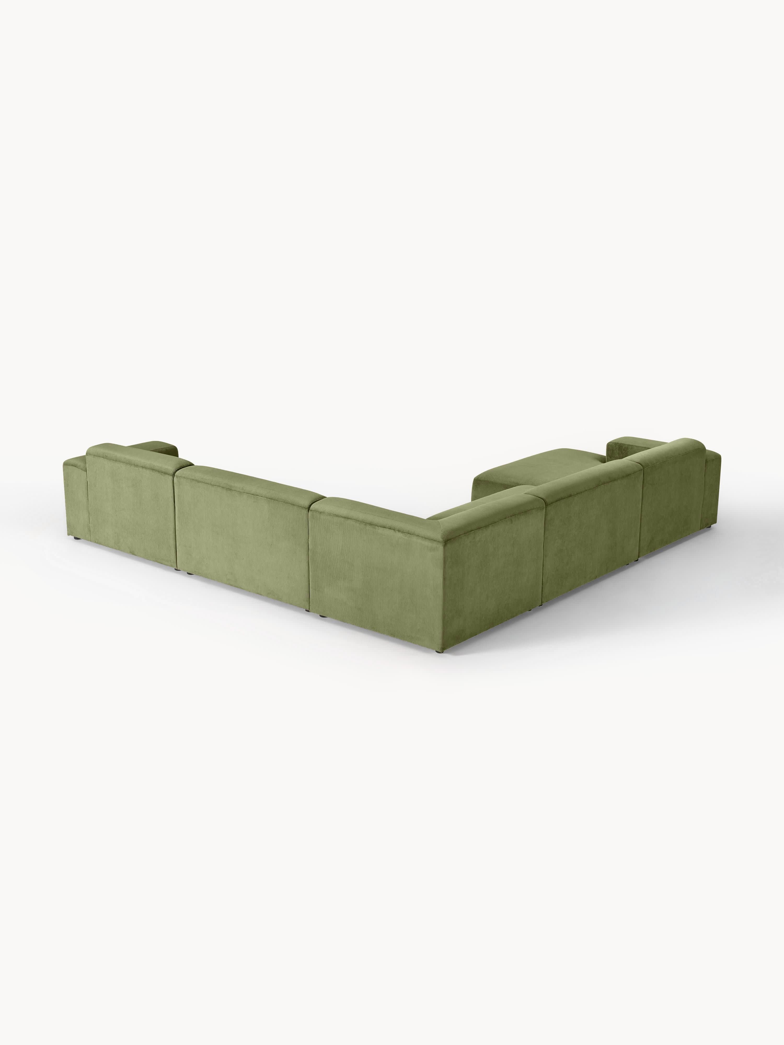 Melva XL Corduroy Corner Sofa