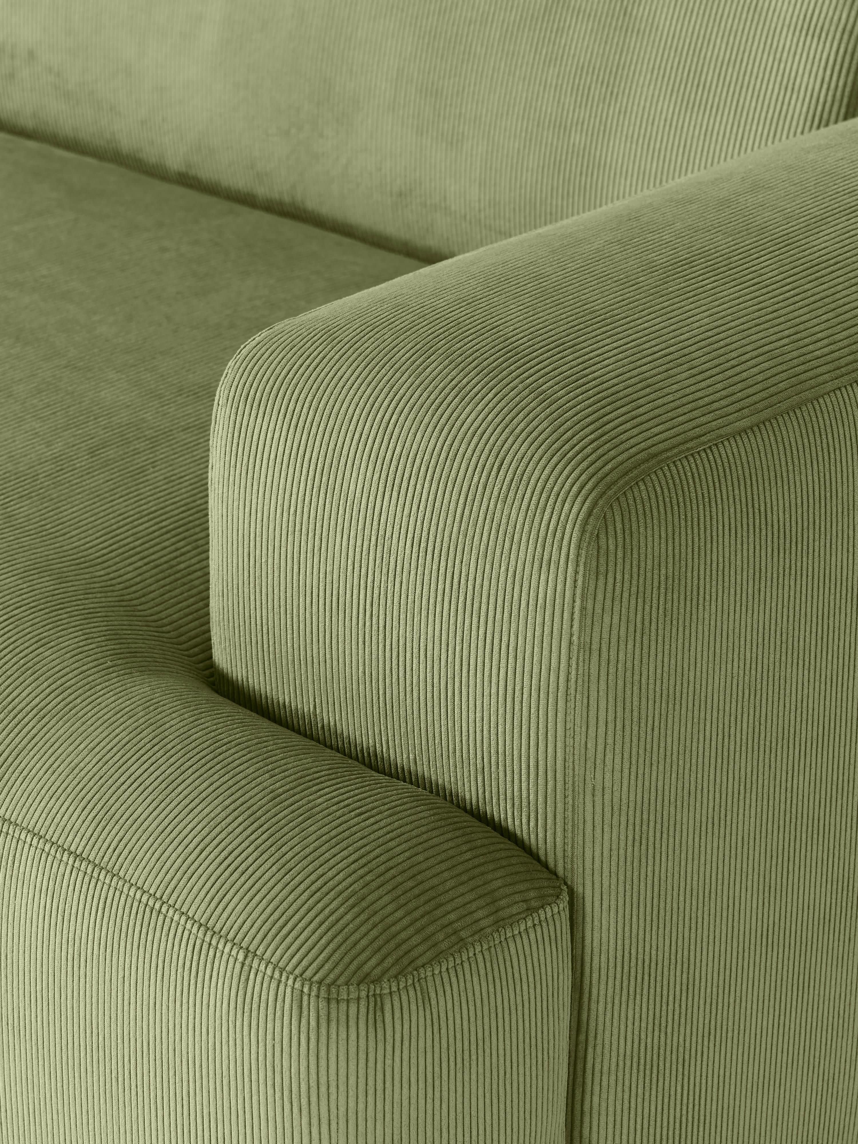 Melva XL Corduroy Corner Sofa