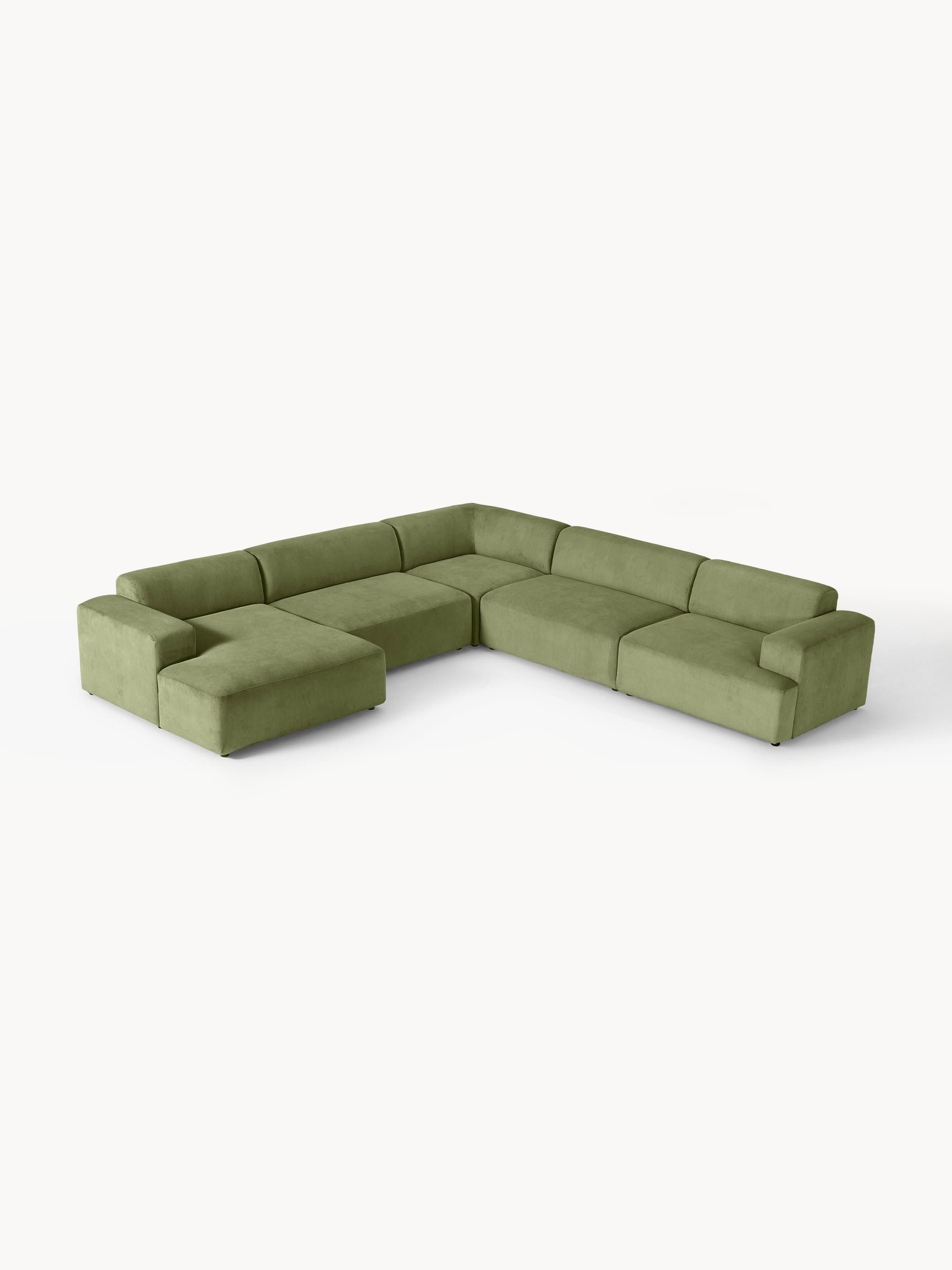 Gallery image 1 - XL Corduroy Corner Sofa Melva