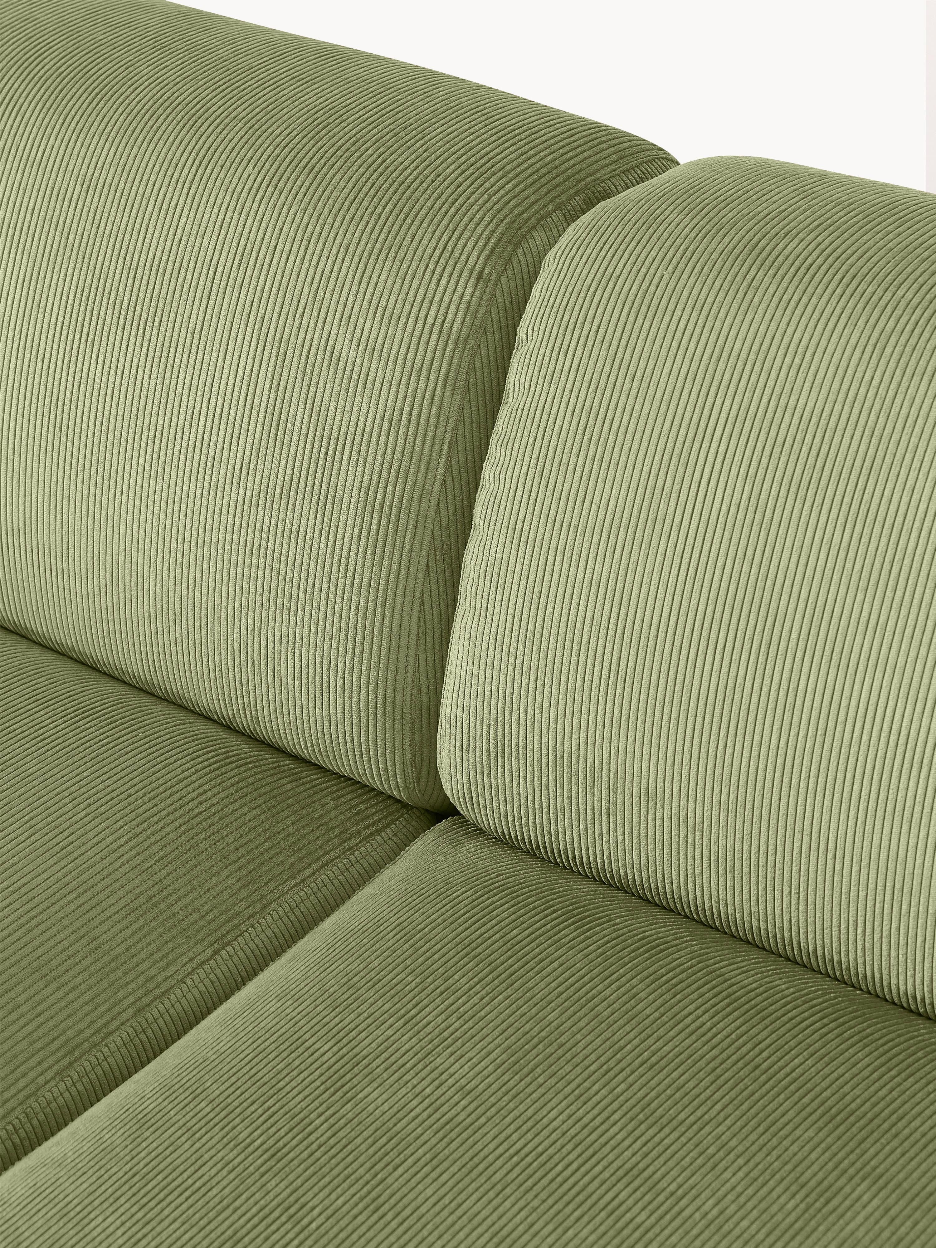 Melva XL Corduroy Corner Sofa
