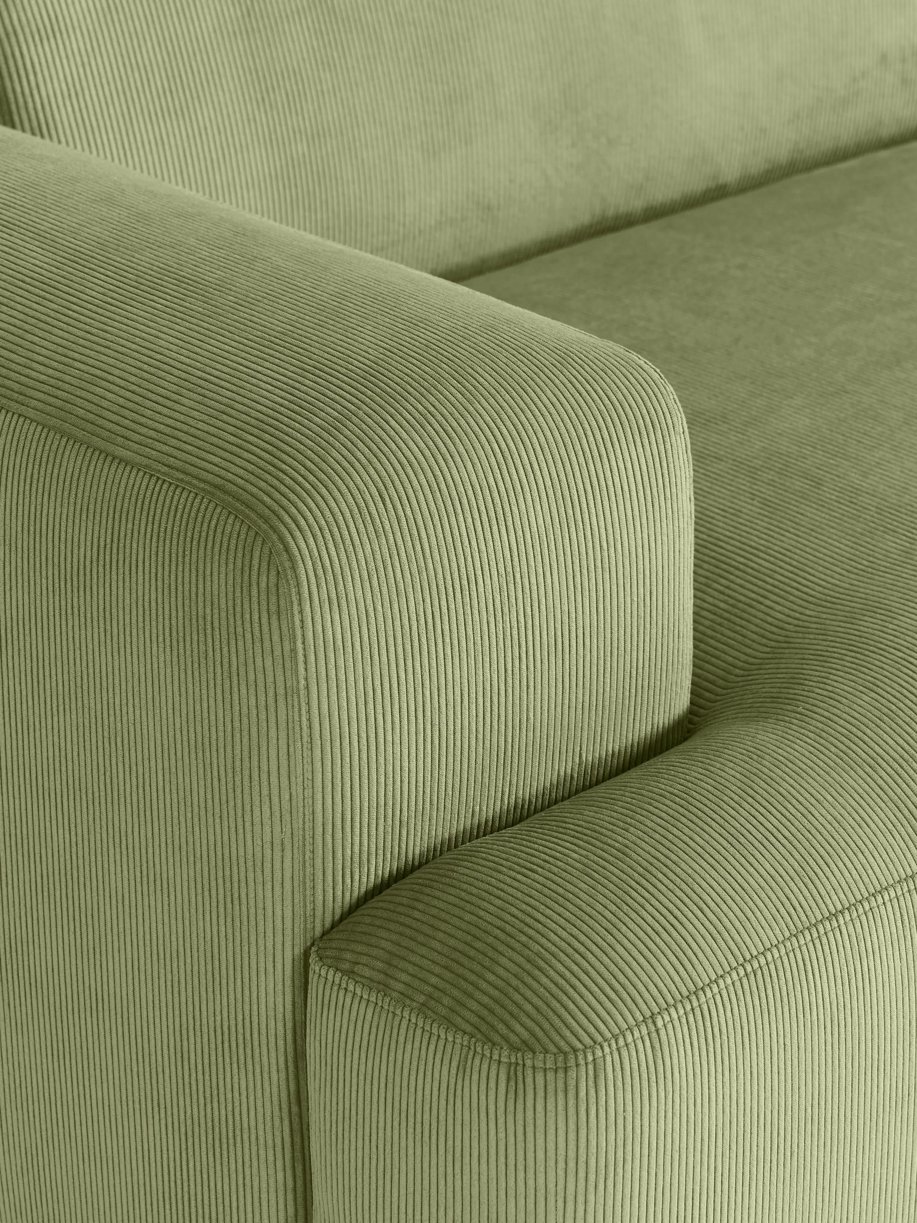 Melva XL Corduroy Corner Sofa