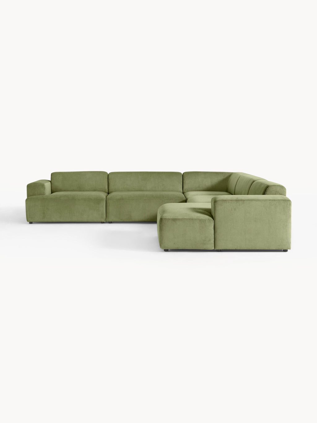 Melva XL Corduroy Corner Sofa