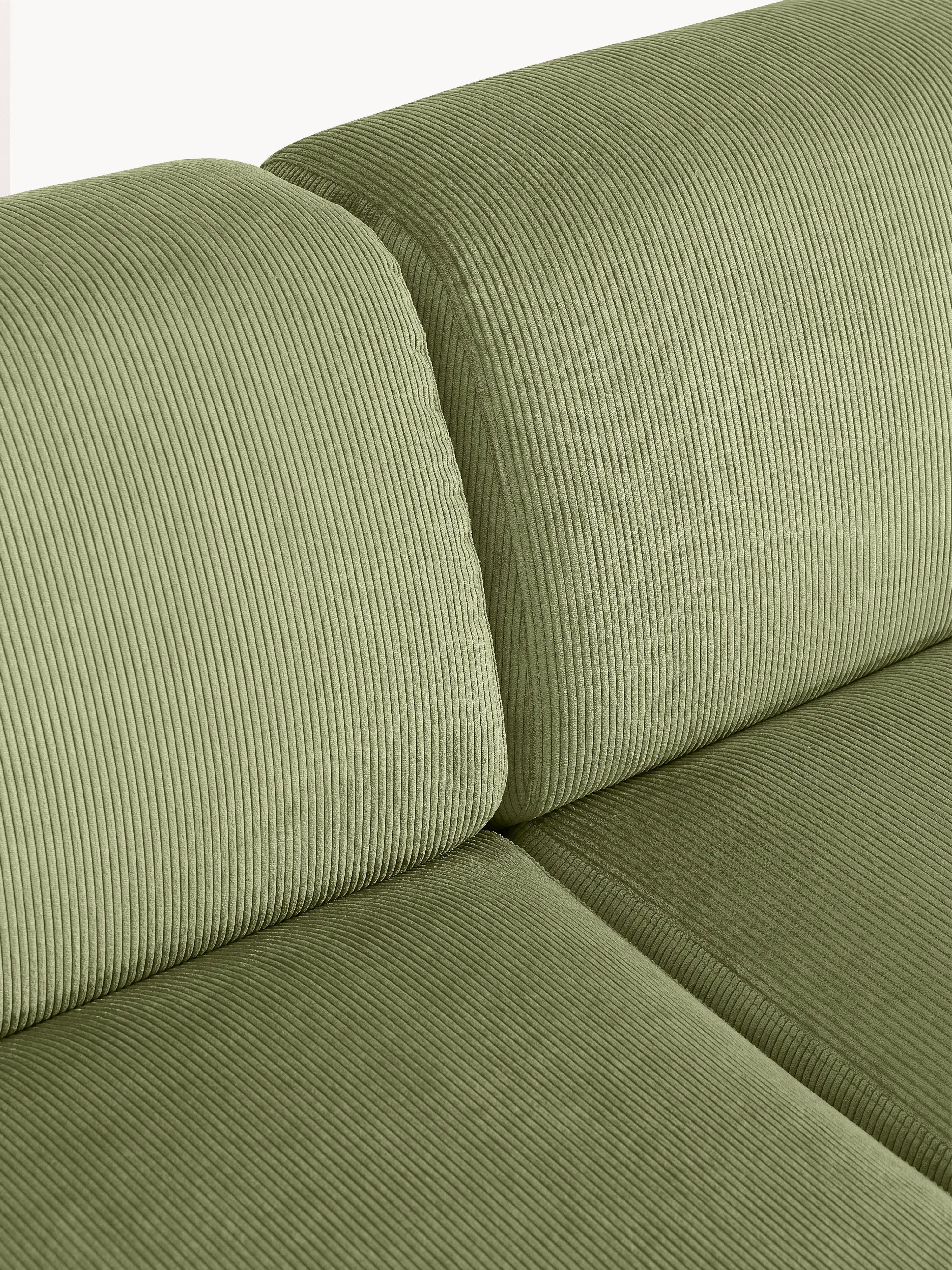 Melva XL Corduroy Corner Sofa
