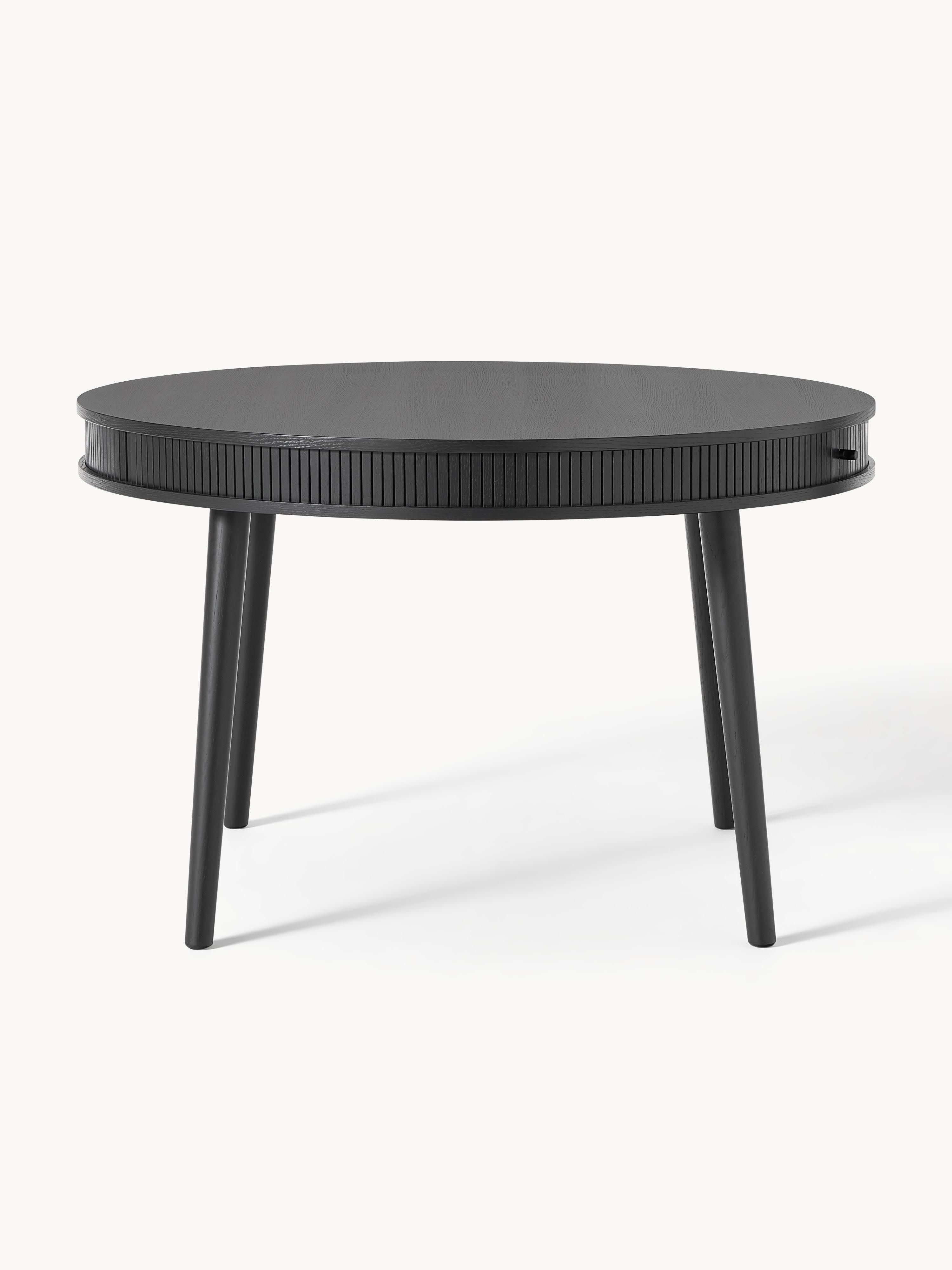 Calary Round Dining Table with Storage Space, in various sizes