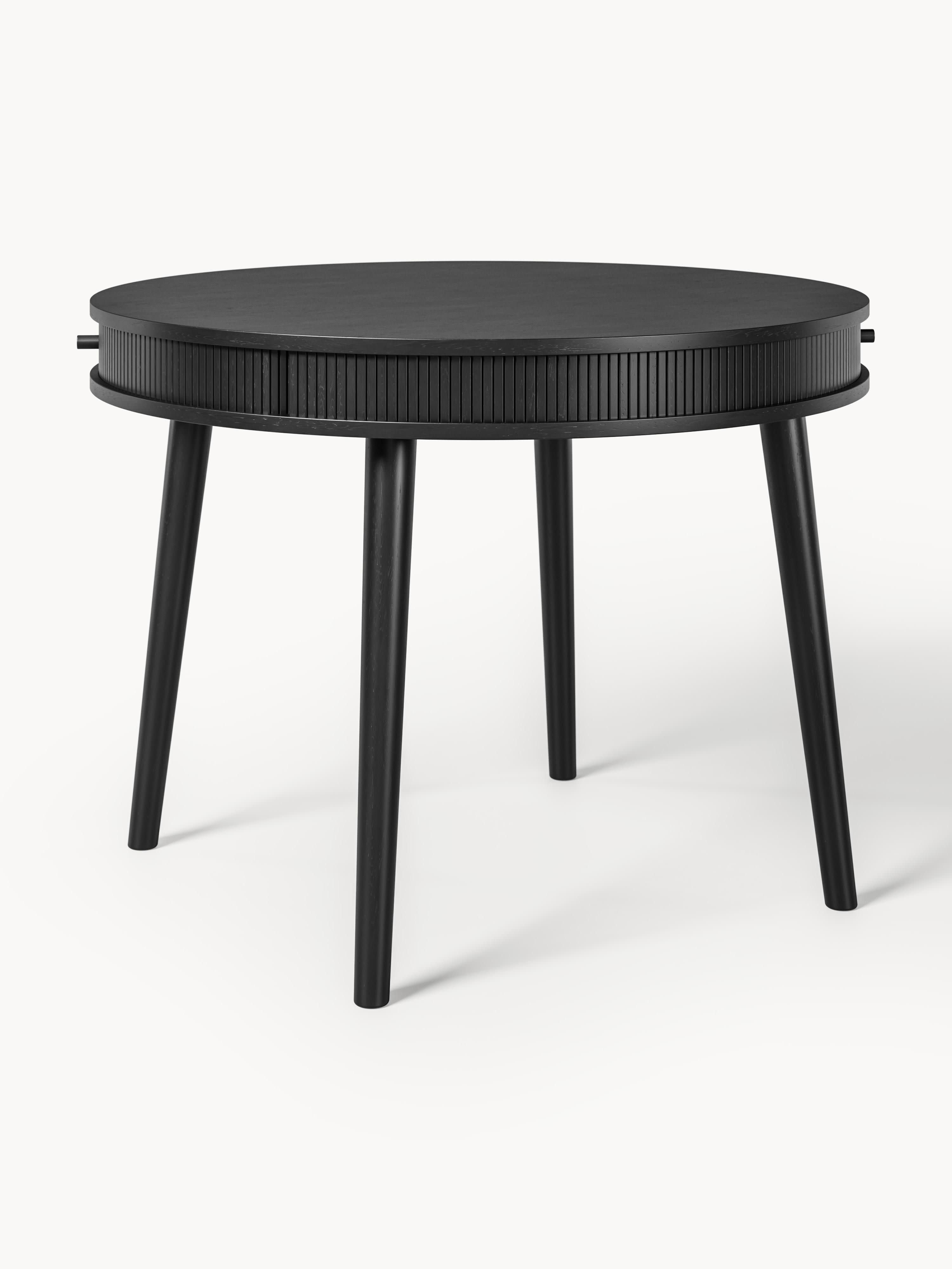 Calary Round Dining Table with Storage Space, in various sizes