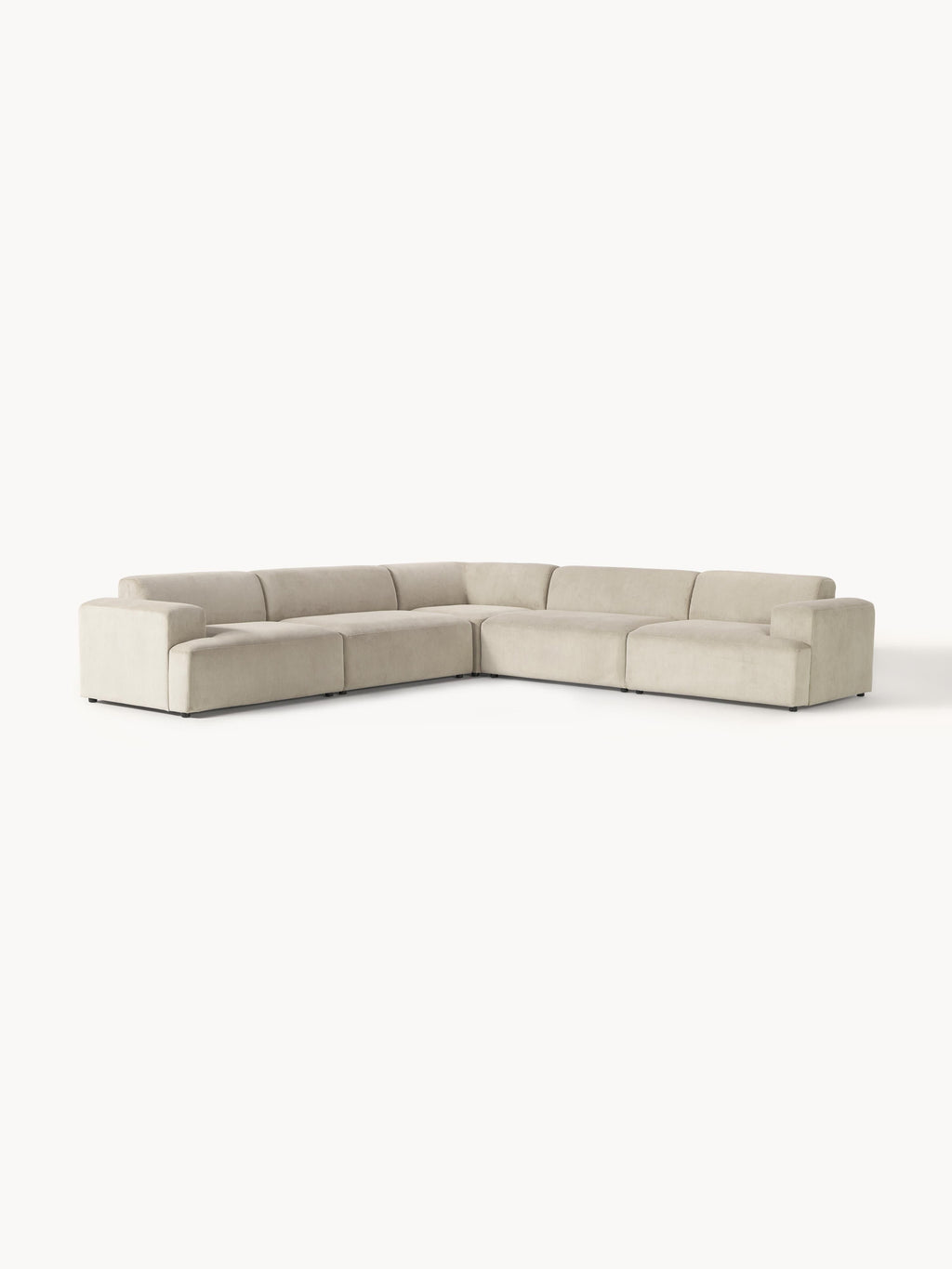 Melva Corduroy Corner Sofa (4-seater)