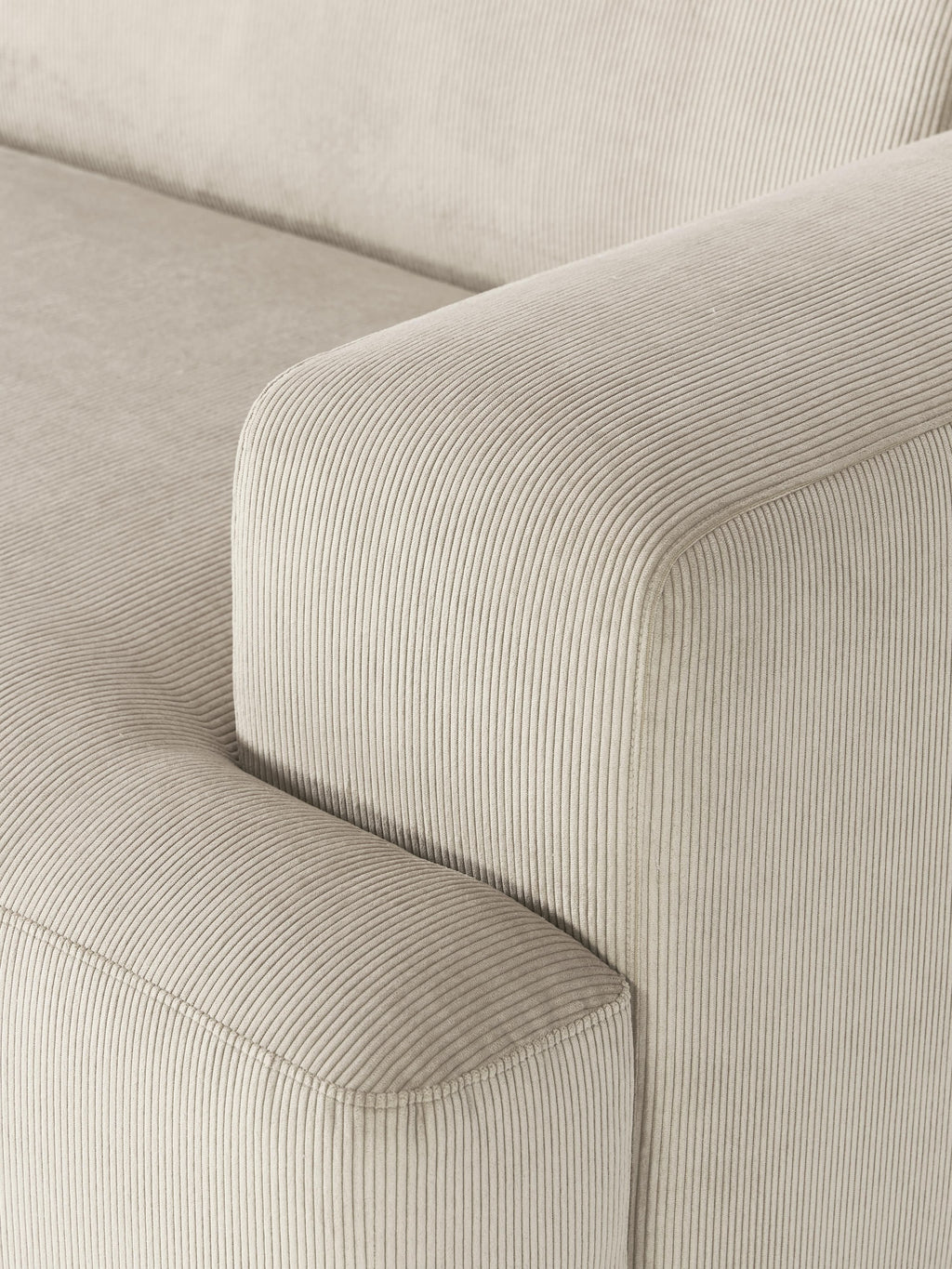 Melva Corduroy Corner Sofa (4-seater)