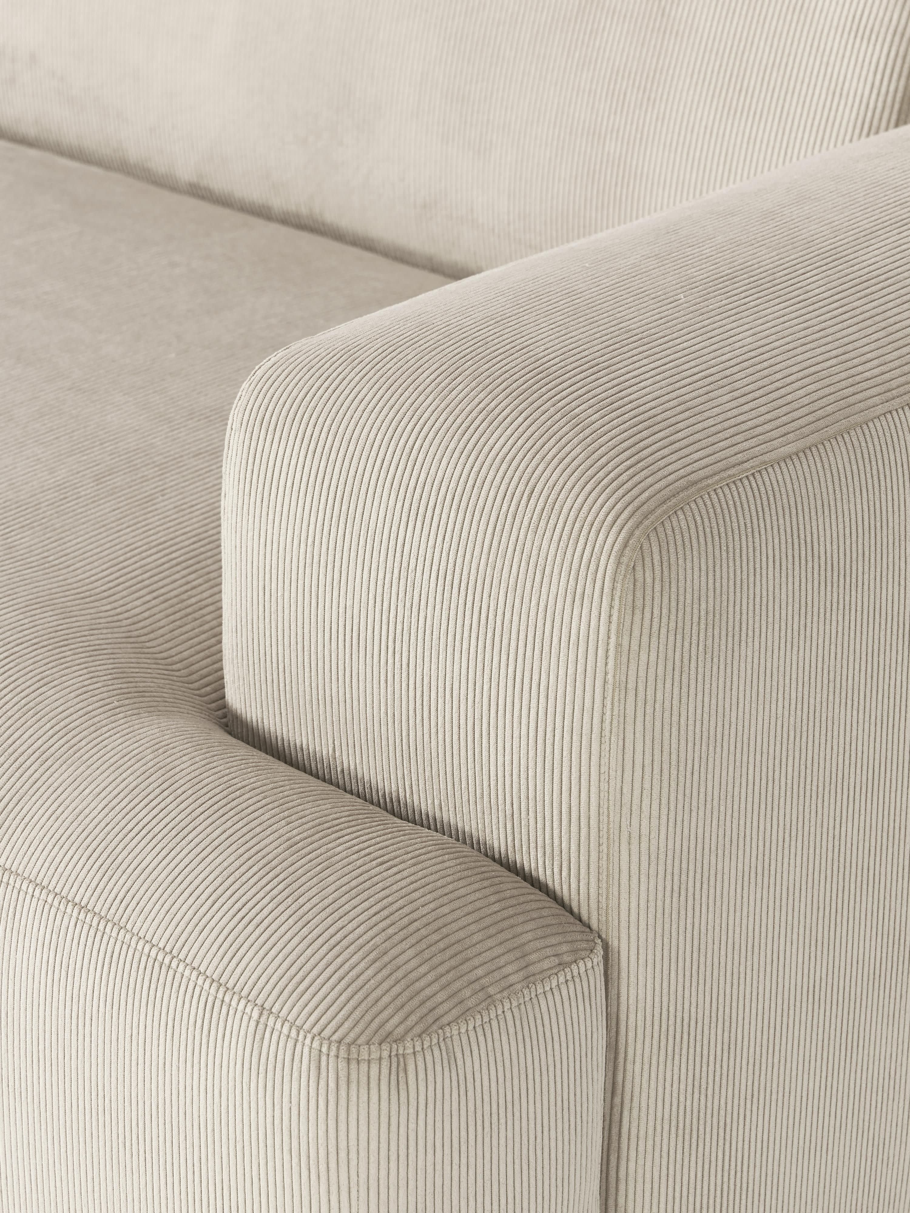 Melva Corduroy Corner Sofa (4-seater)