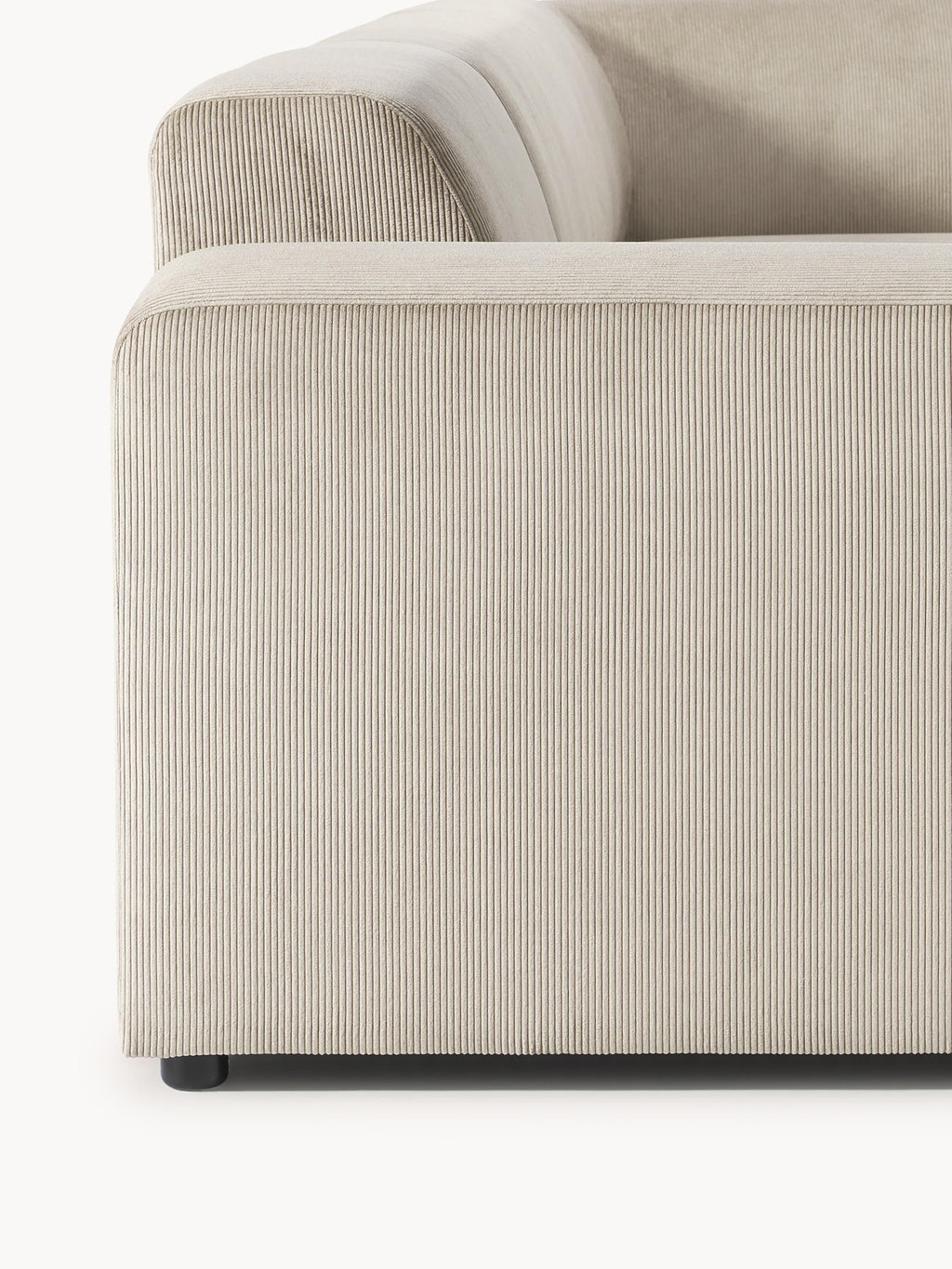 Melva Corduroy Corner Sofa (4-seater)