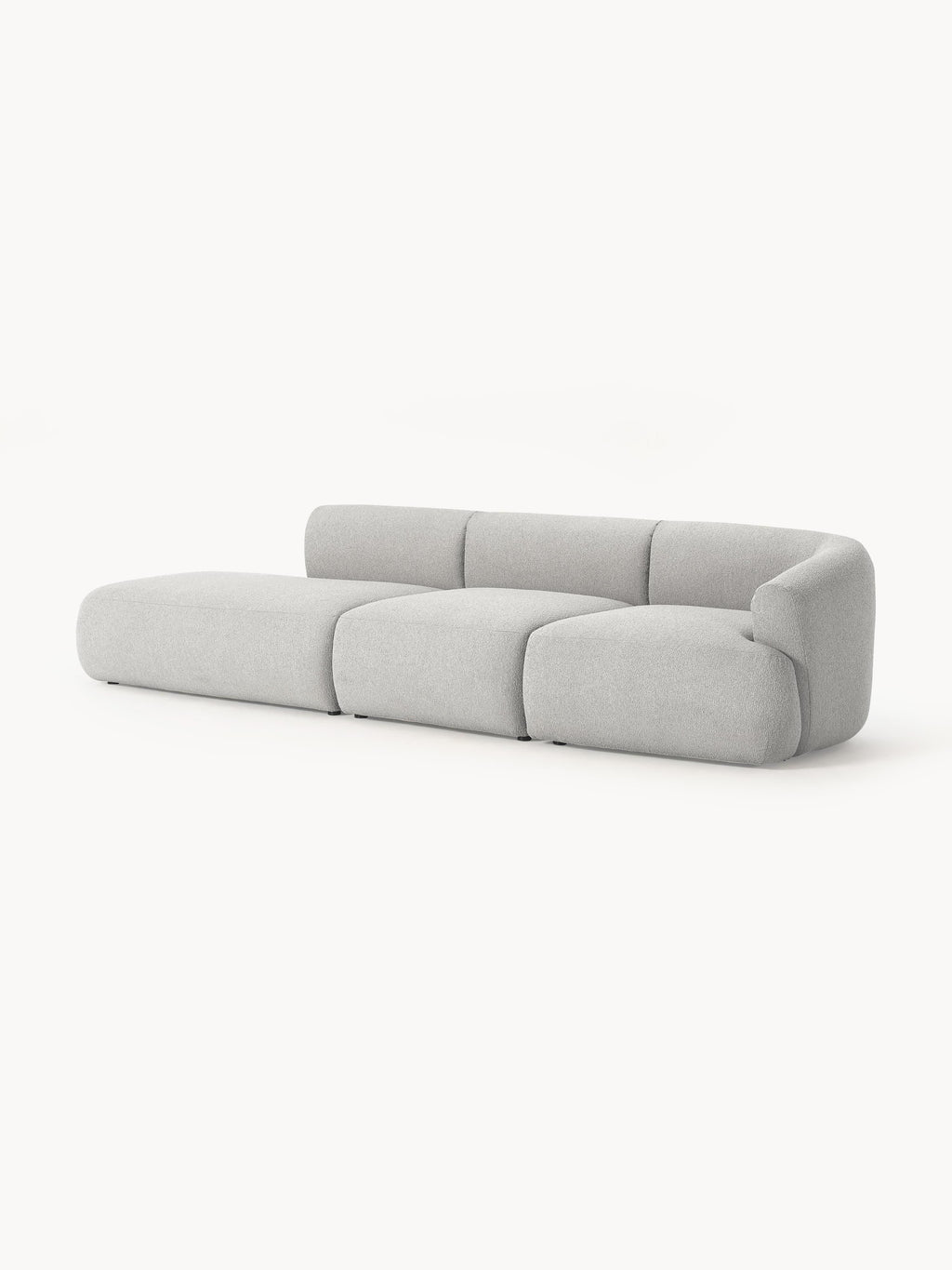 Sofia Modular Bouclé Chaise (4-seater)