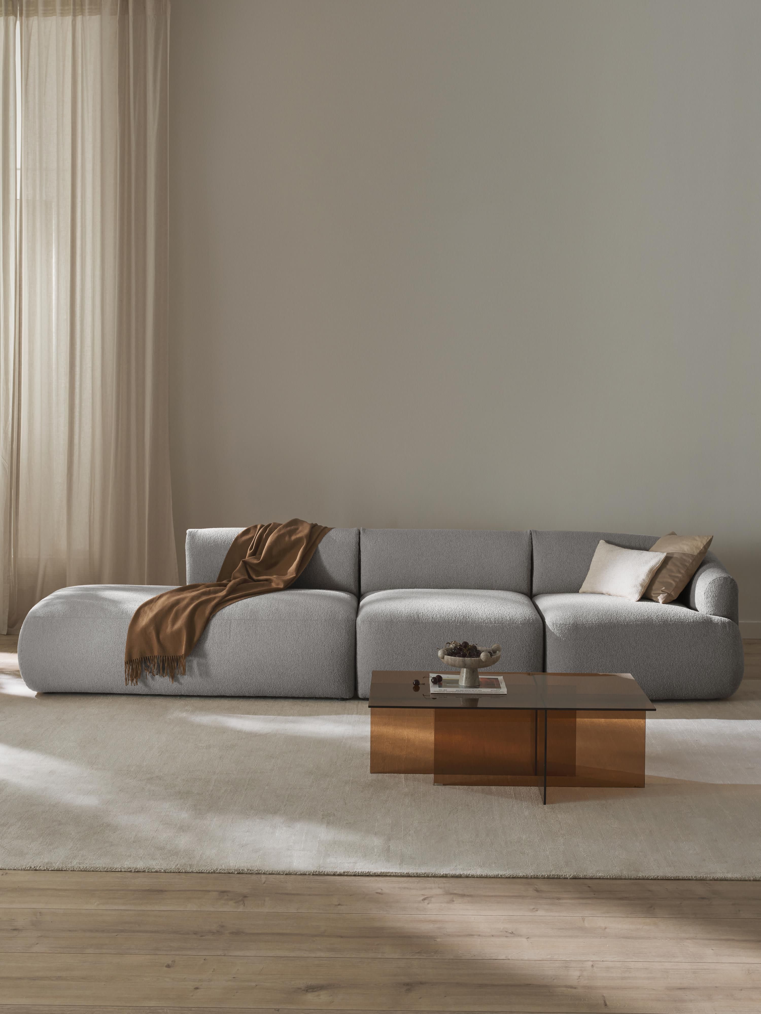 Sofia Modular Bouclé Chaise (4-seater)