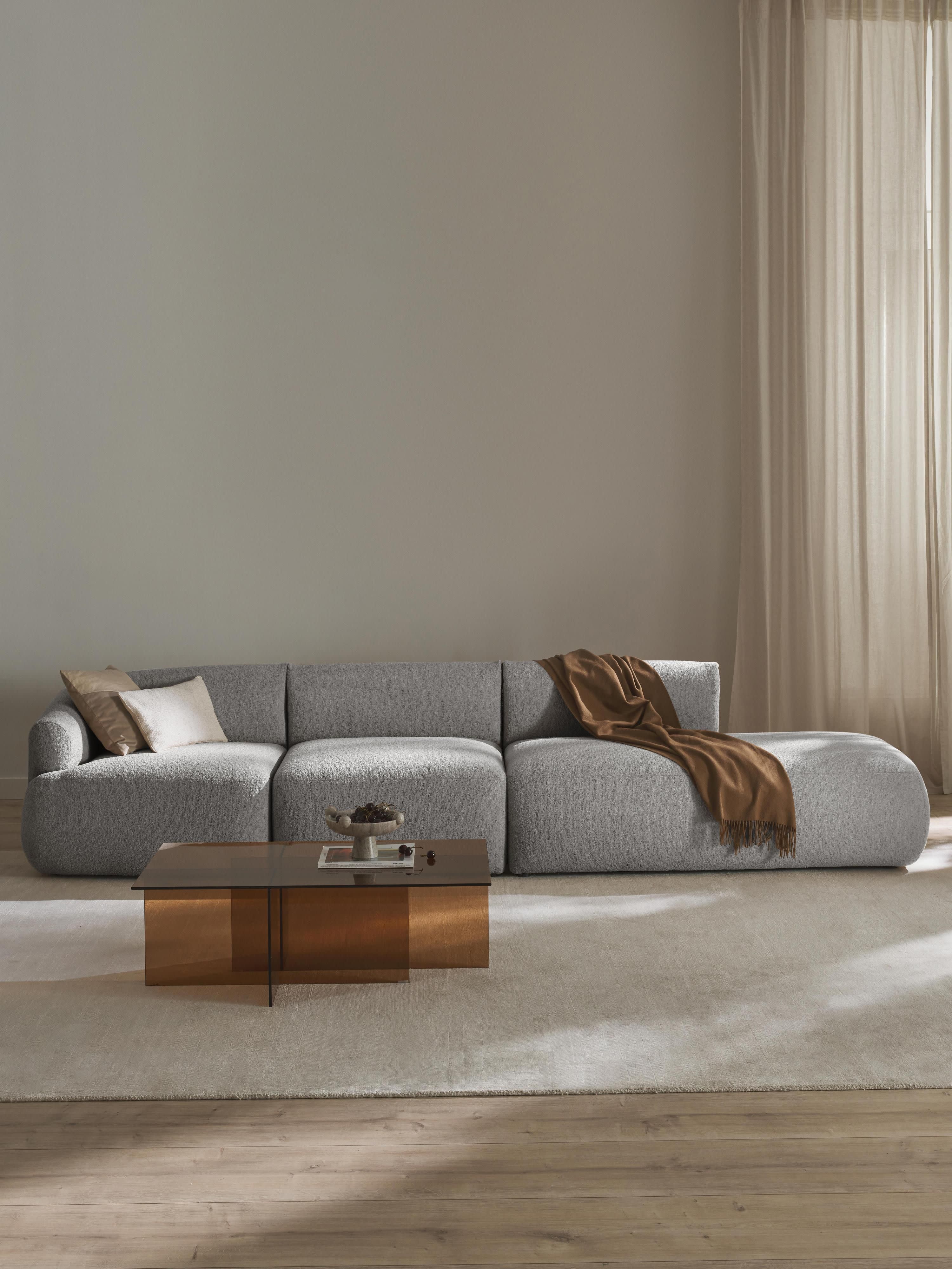 Sofia Modular Bouclé Chaise (4-seater)