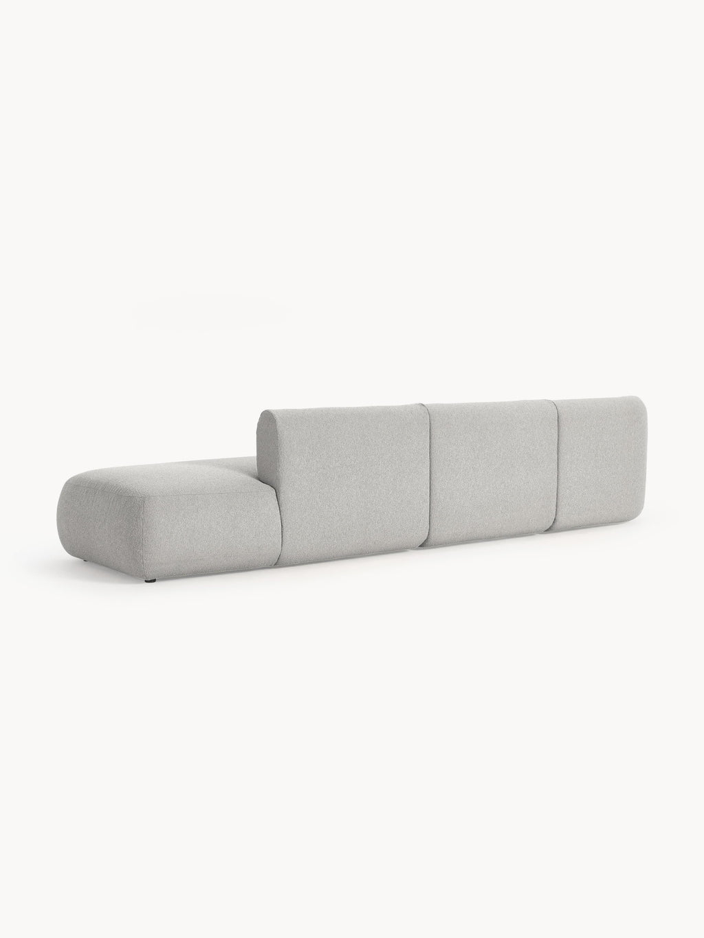Sofia Modular Bouclé Chaise (4-seater)