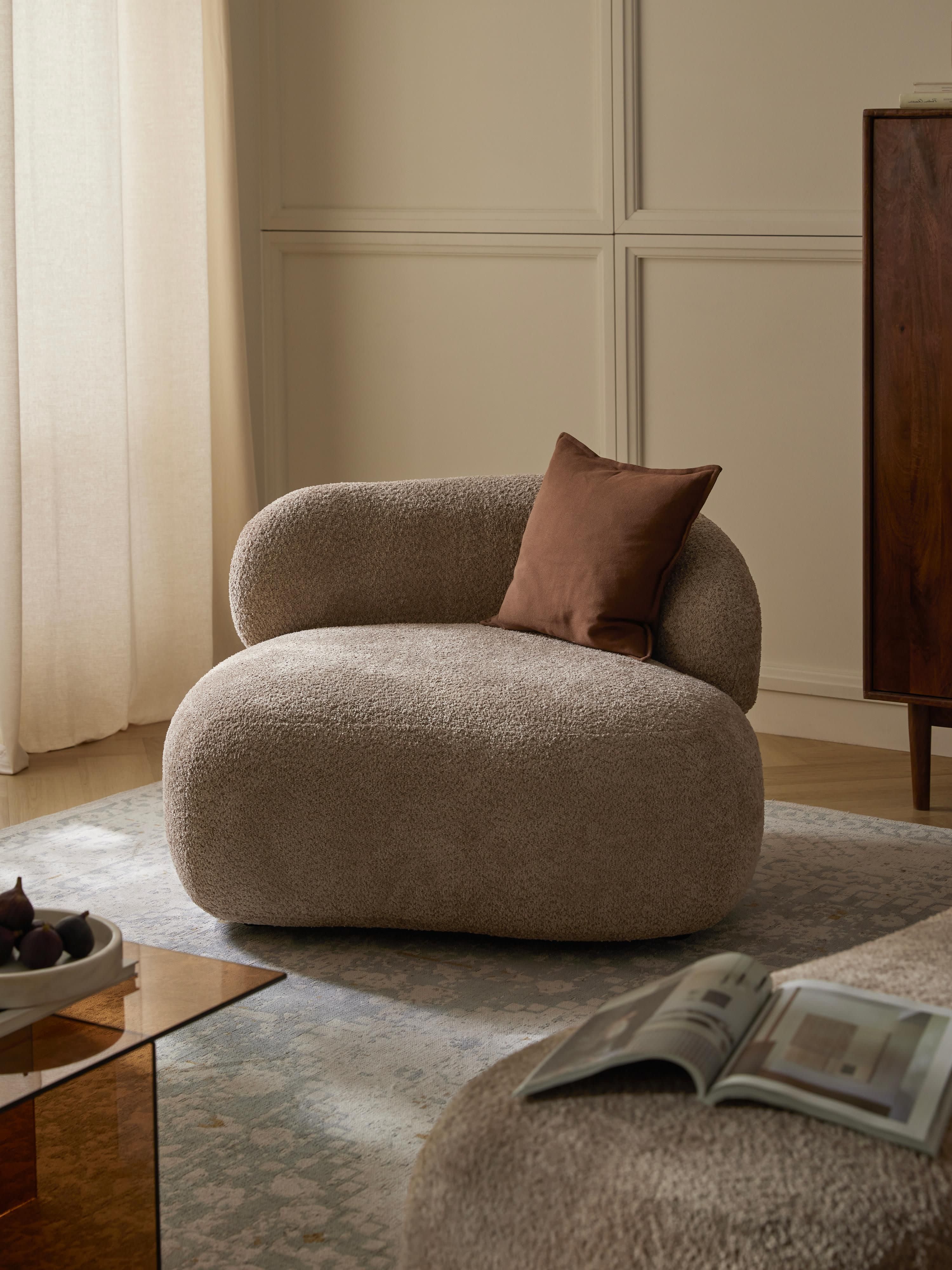 Alba Teddy Bouclé Lounge Chair