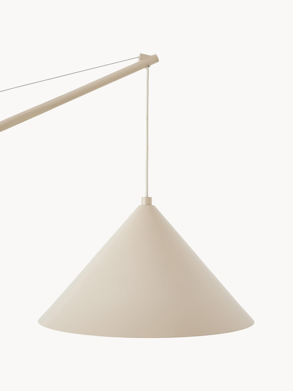 Reyna Large Reading Lamp with Travertine Base