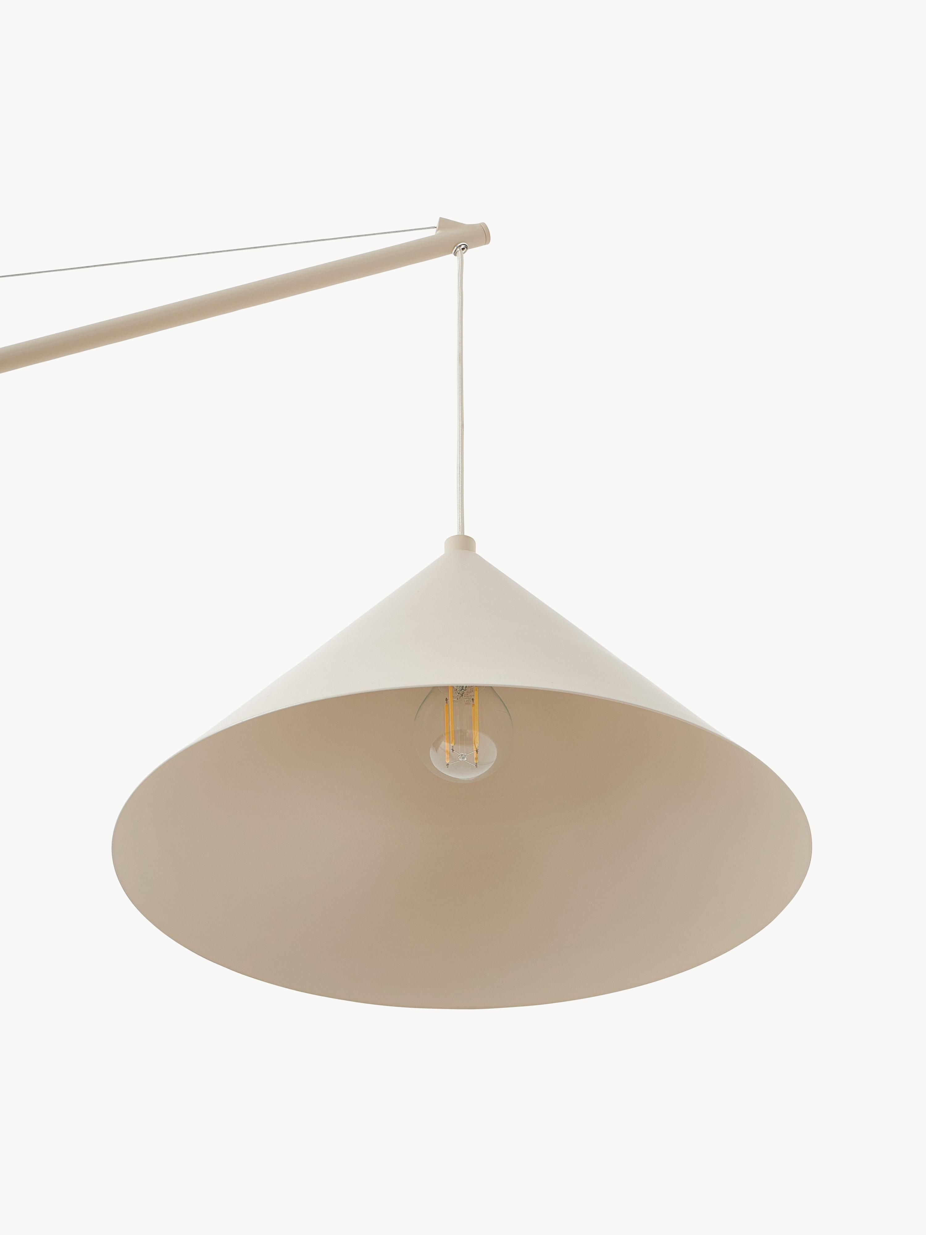 Reyna Large Reading Lamp with Travertine Base