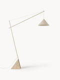 Gallery image 1 - Large Reading Lamp Reyna with Travertine Base