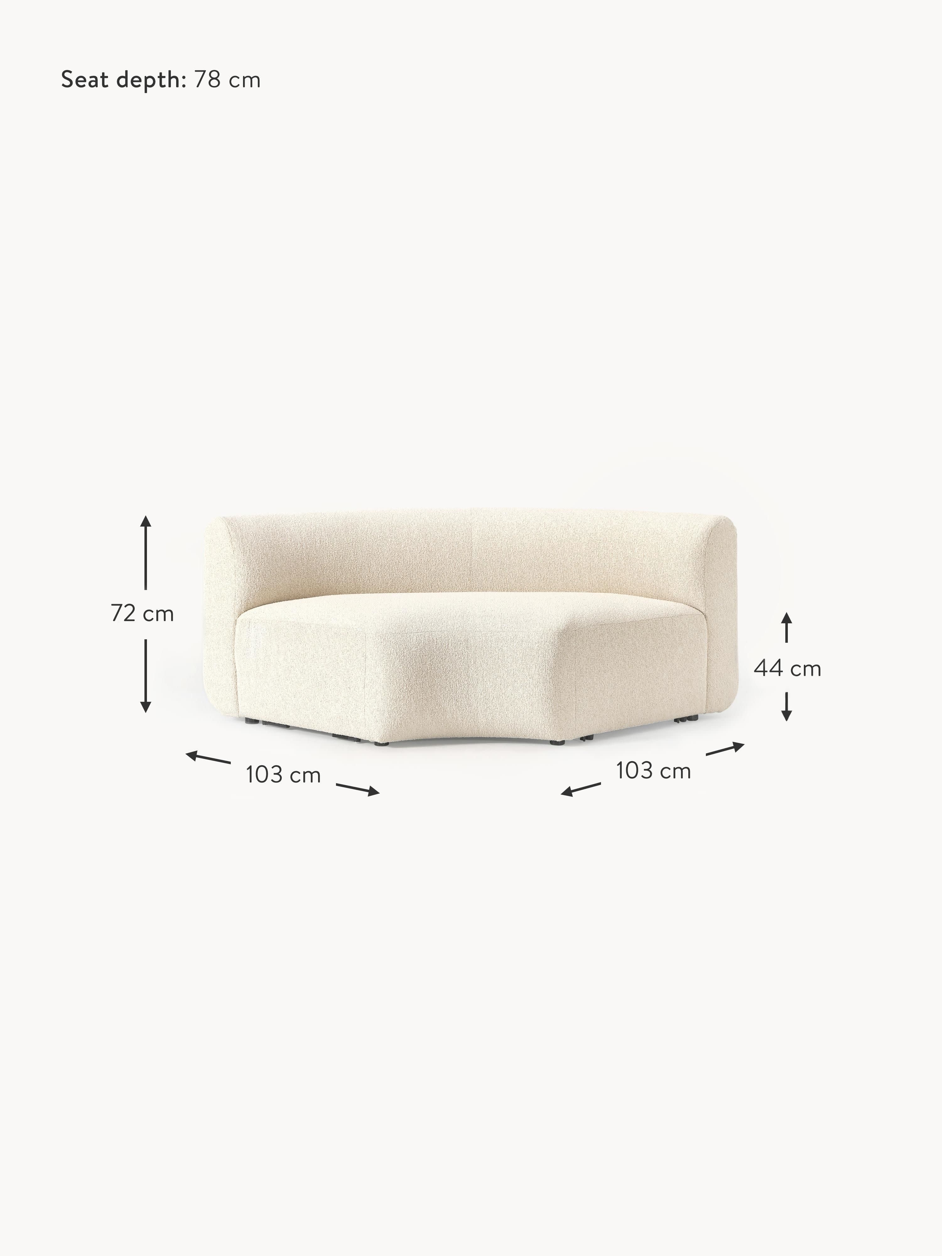 Sofia Round Bouclé Corner Module