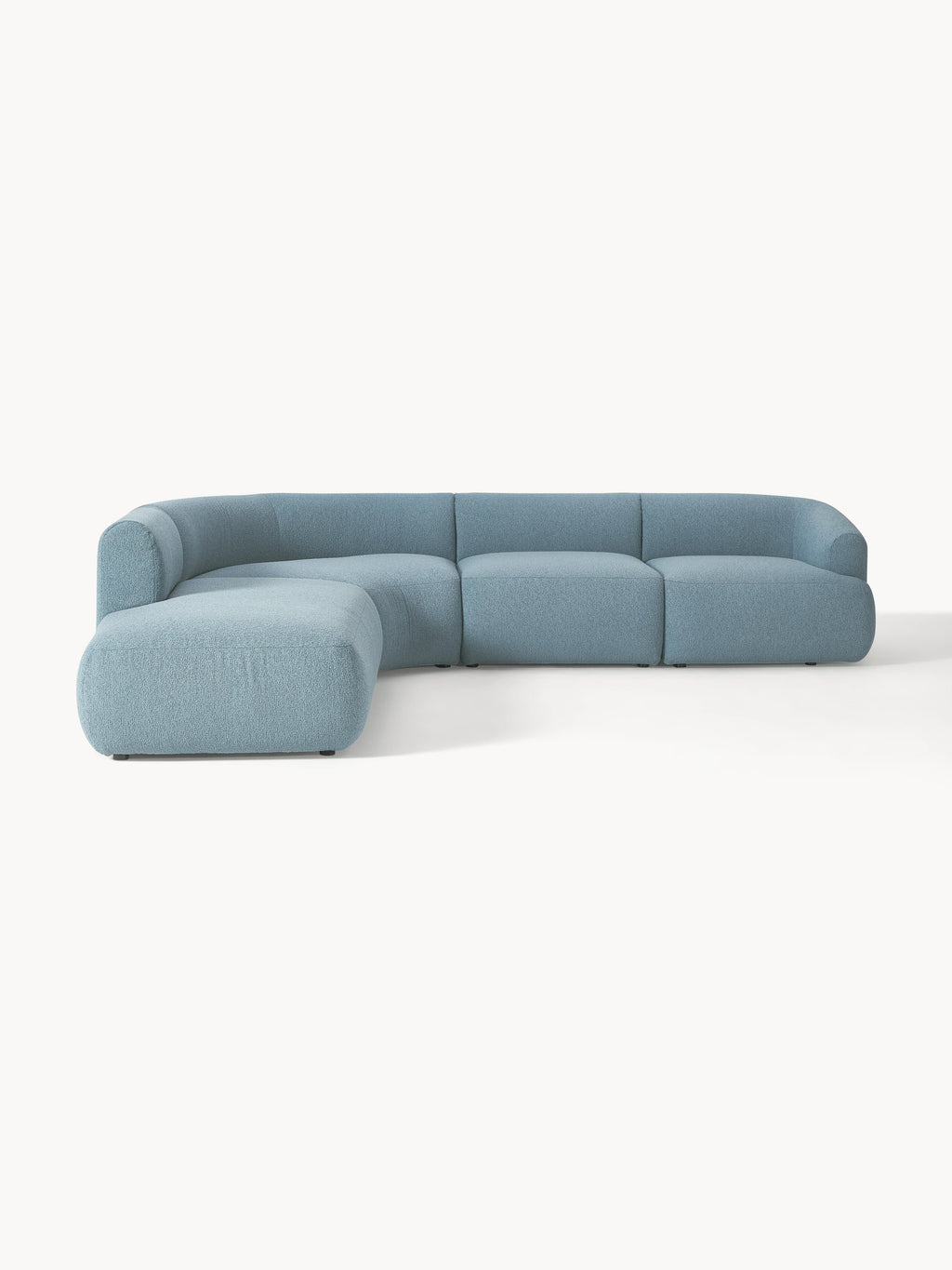 Sofia Modular Bouclé Corner Sofa (4-seater)