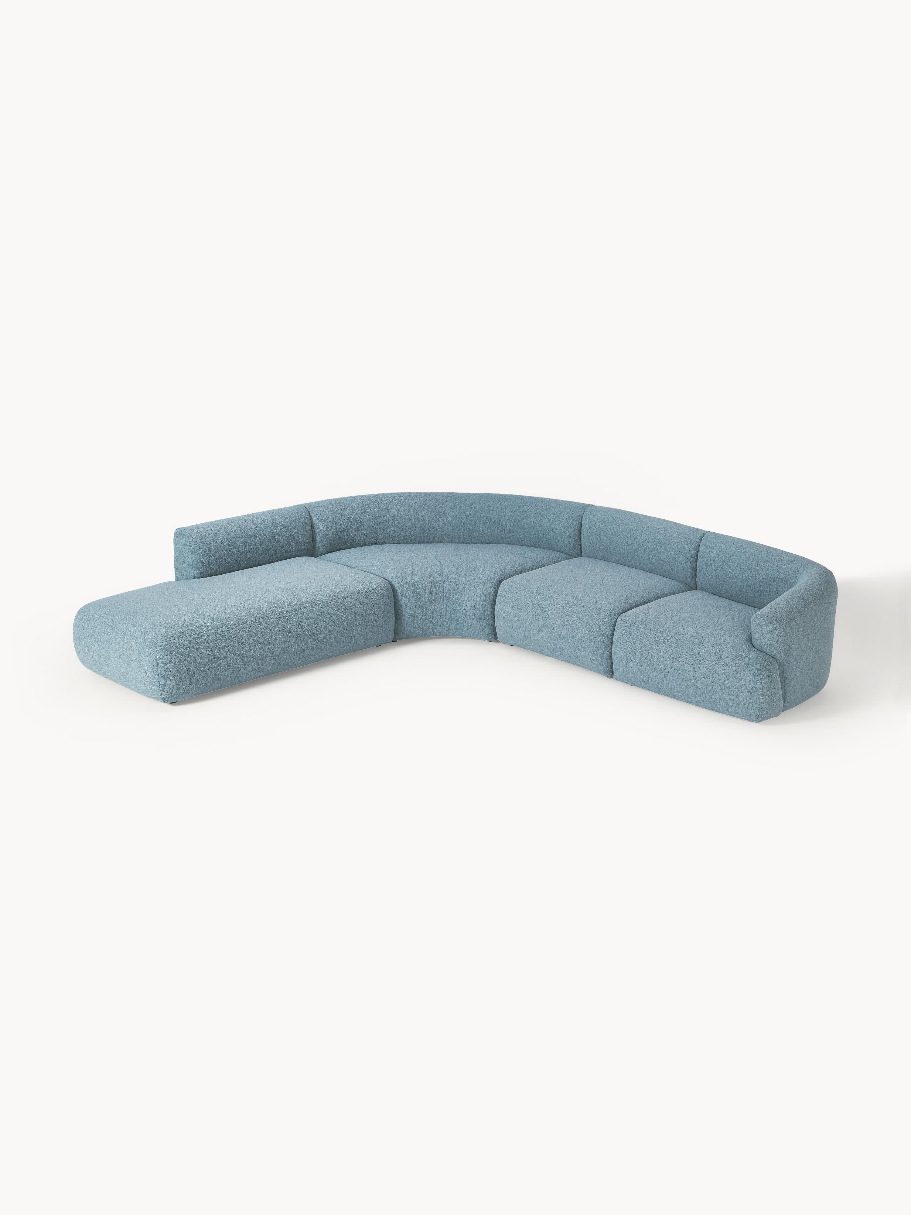 Sofia Modular Bouclé Corner Sofa (4-seater)