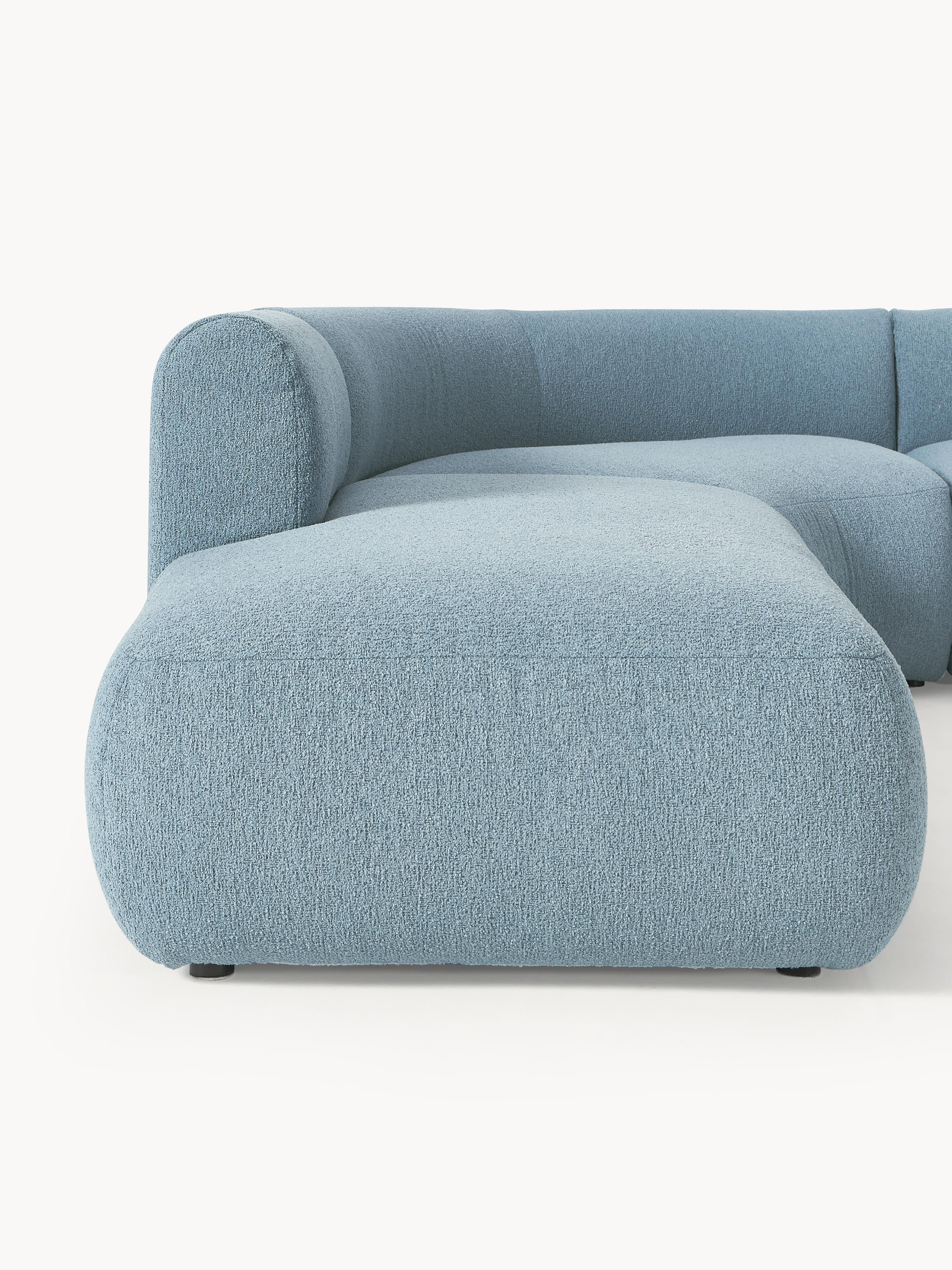 Sofia Modular Bouclé Corner Sofa (4-seater)