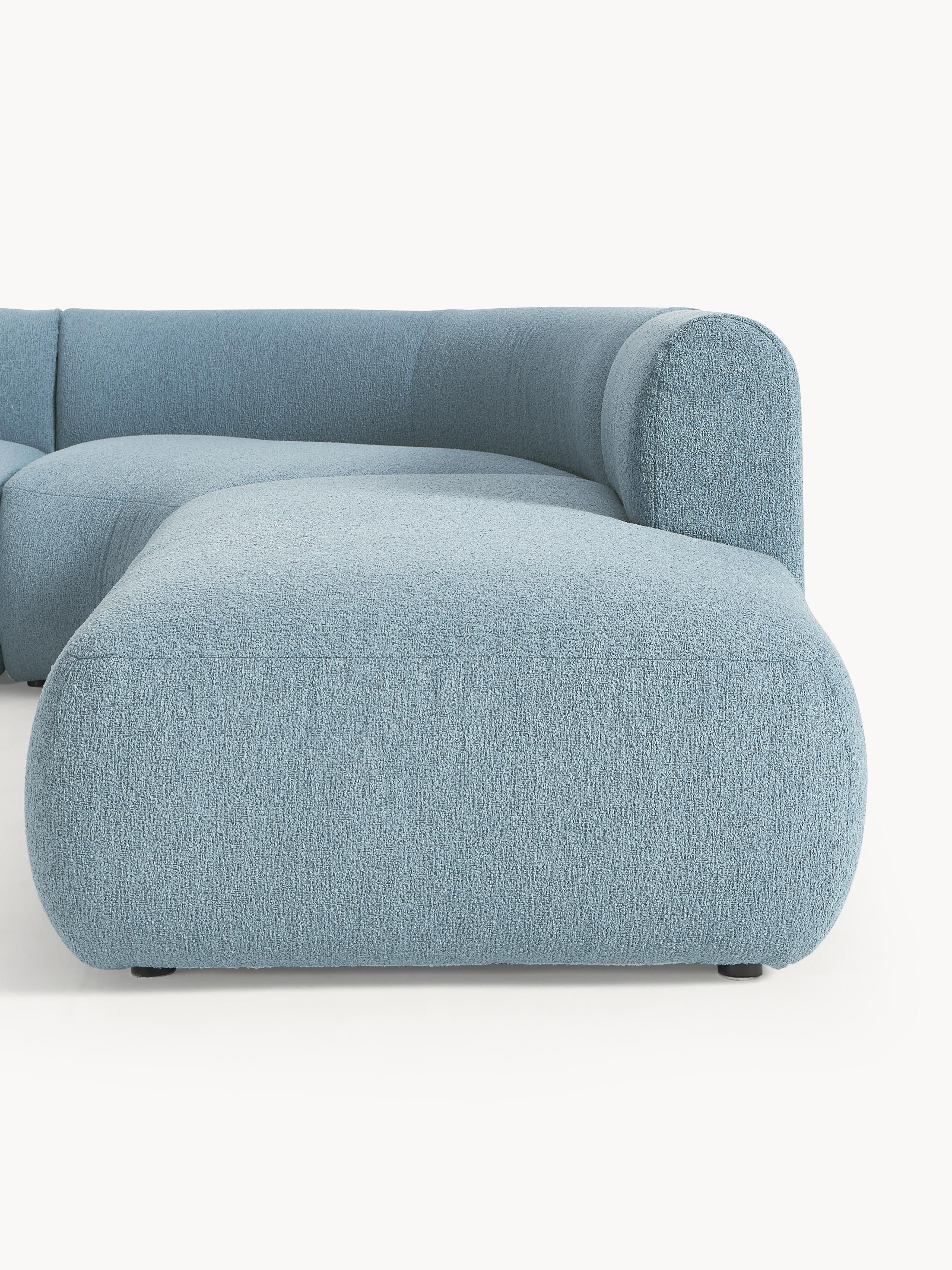 Sofia Modular Bouclé Corner Sofa (4-seater)