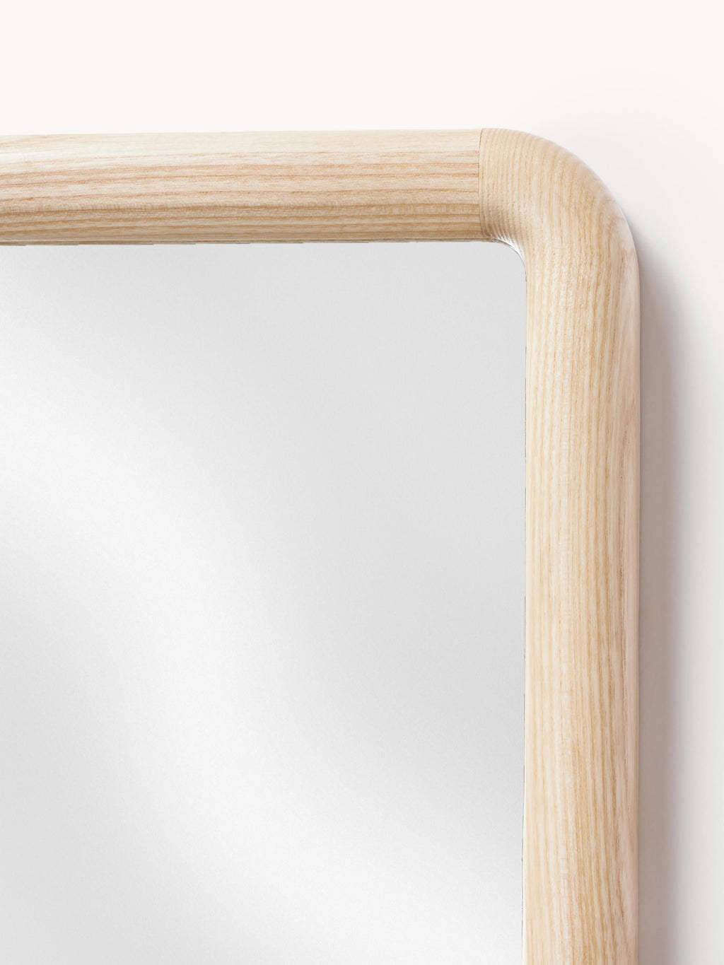 Stream Wavy Wooden Full-Length Wall Mirror