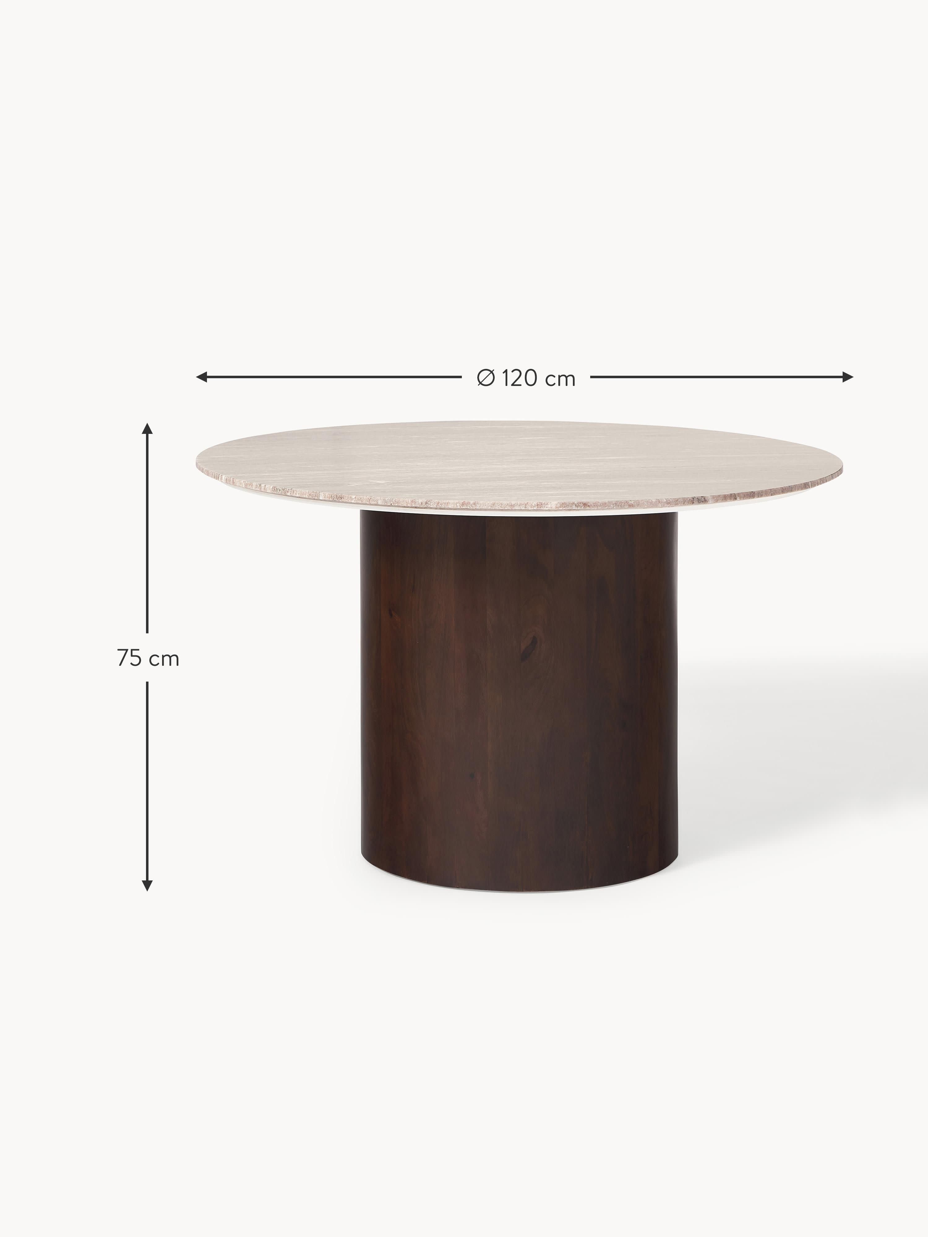 Abby Round Marble Dining Table, Ø 120 cm
