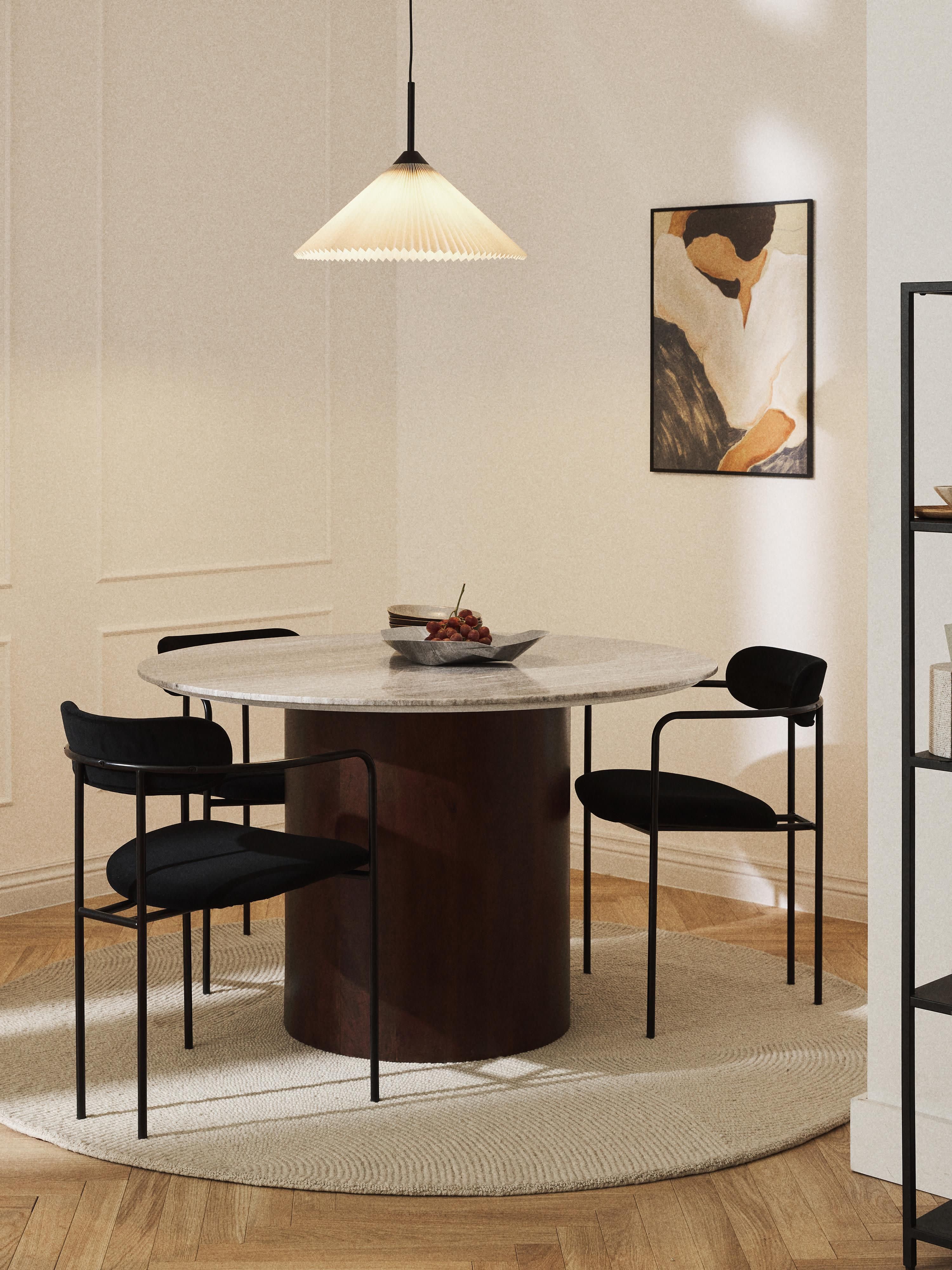 Abby Round Marble Dining Table, Ø 120 cm