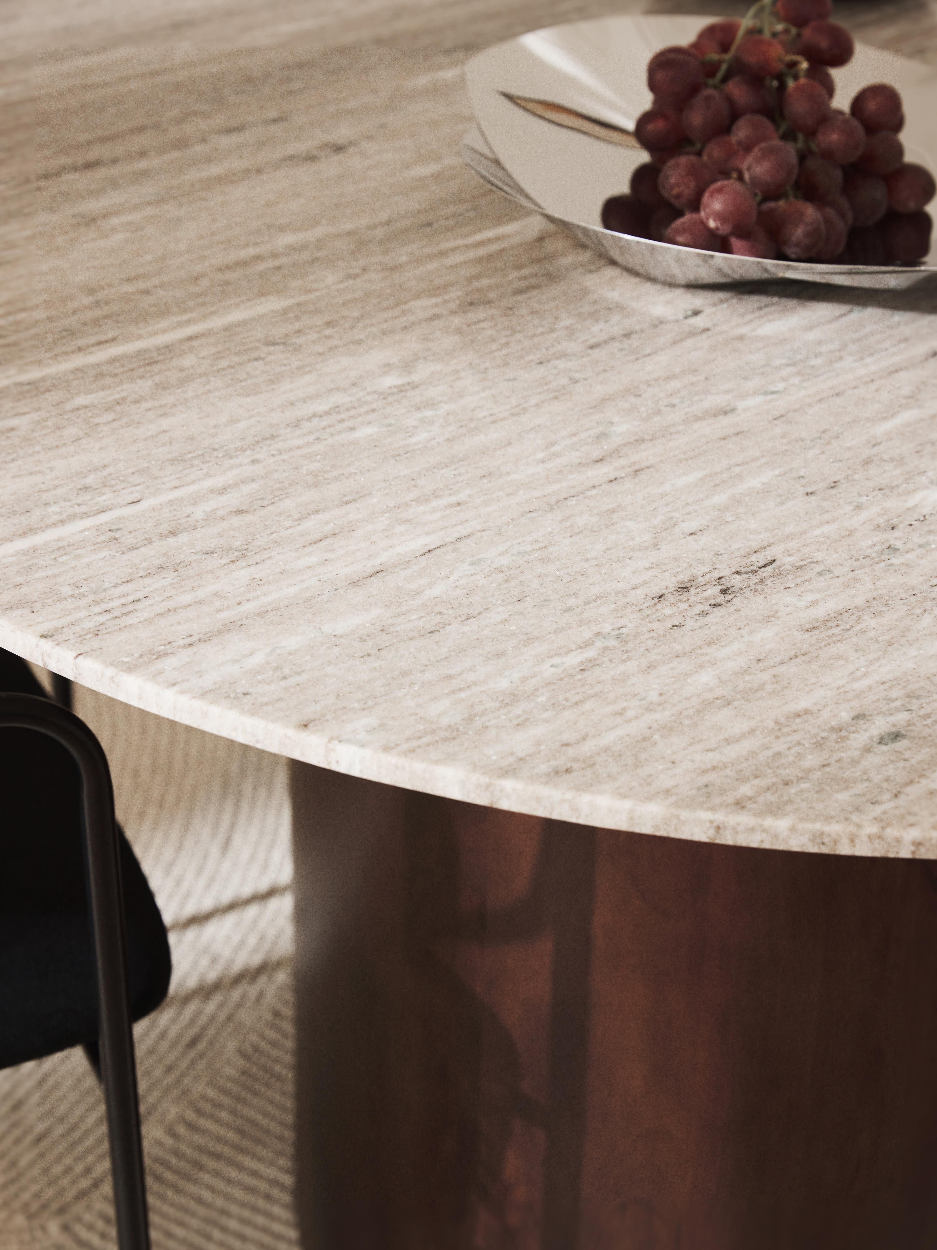 Abby Round Marble Dining Table, Ø 120 cm
