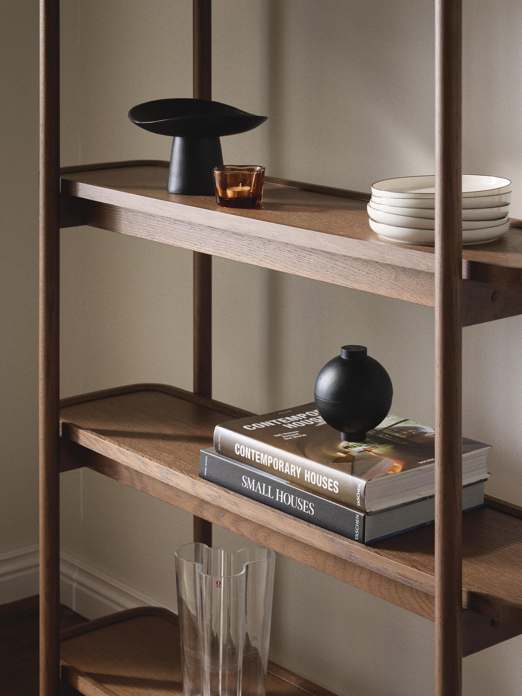 Libby Tall Wooden Shelving Unit