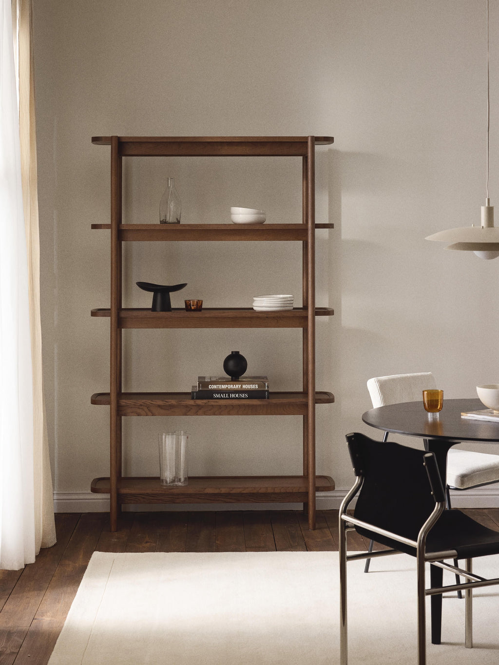 Libby Tall Wooden Shelving Unit