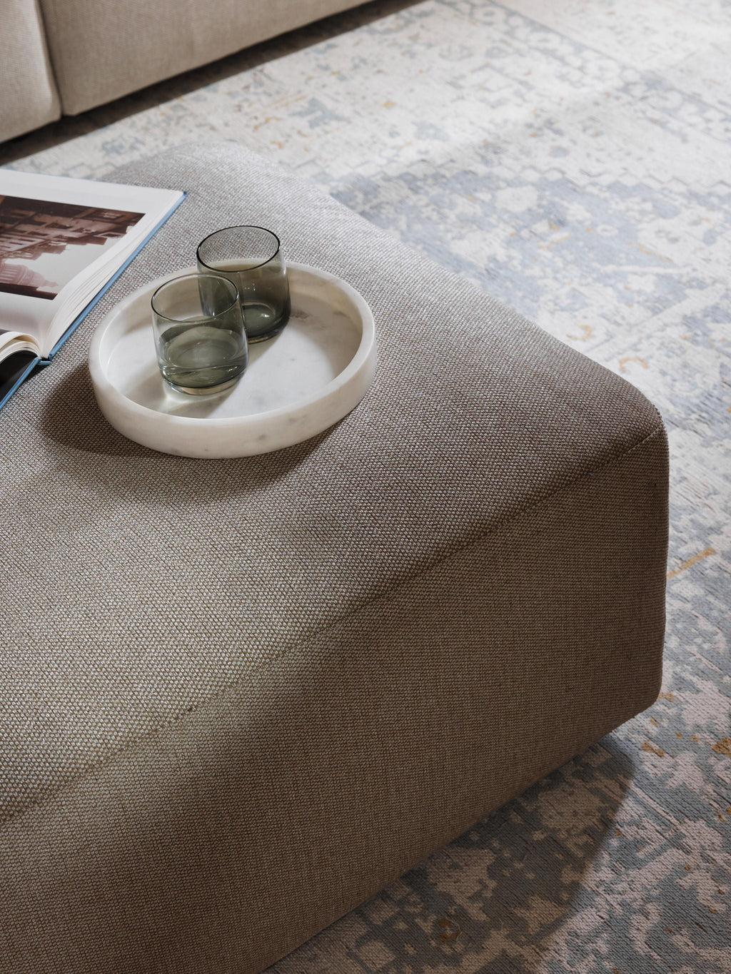 Melva XL Ottoman, W 116 x D 72 cm