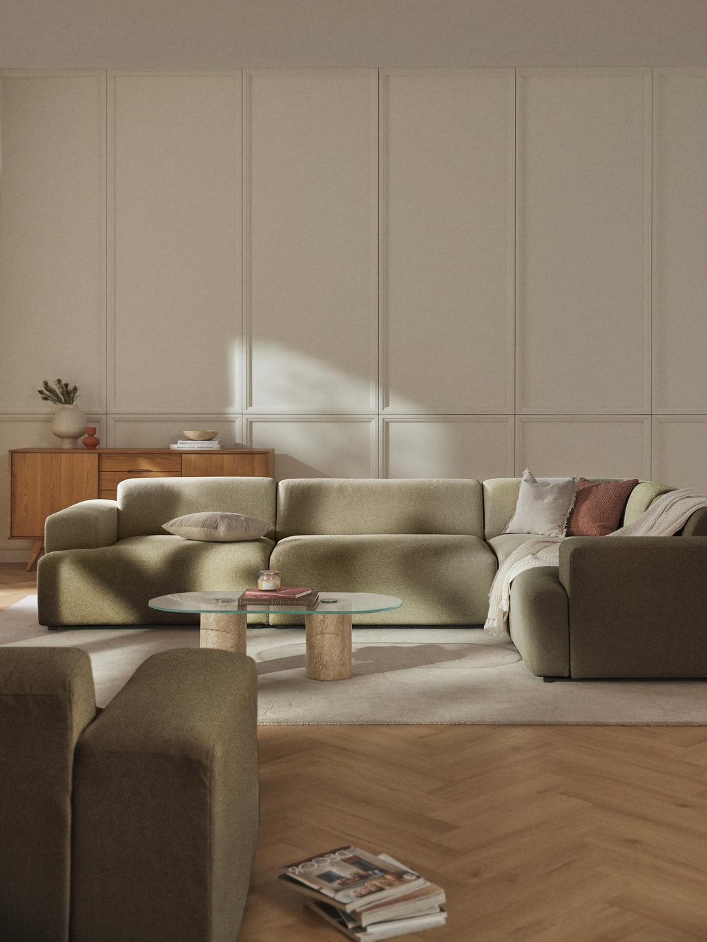 Melva Large Corner Sofa (4-seater)