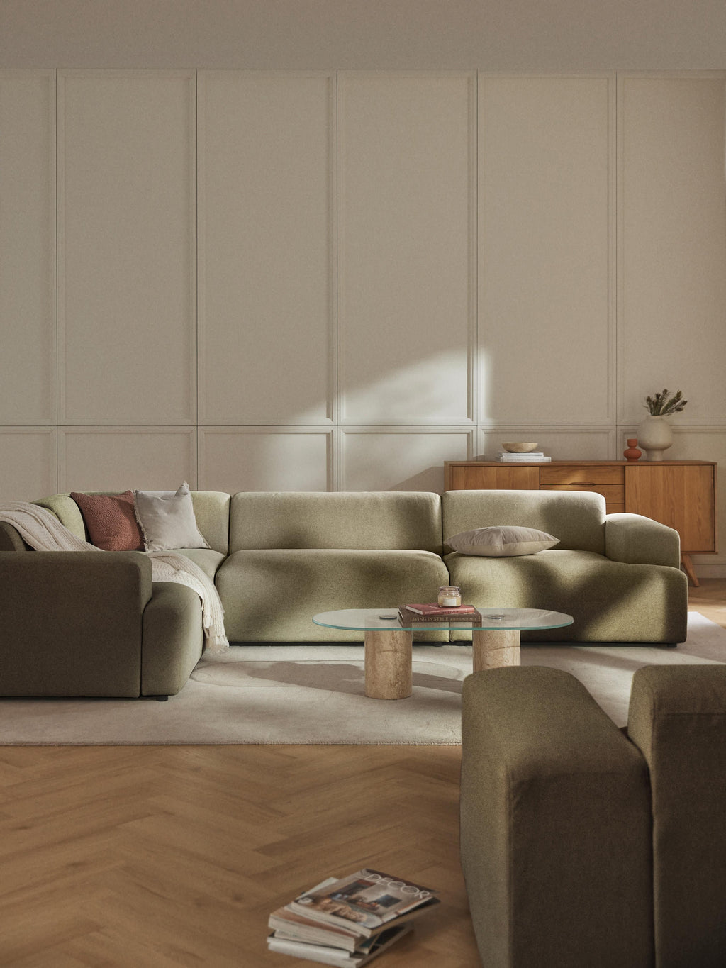 Melva Large Corner Sofa (4-seater)