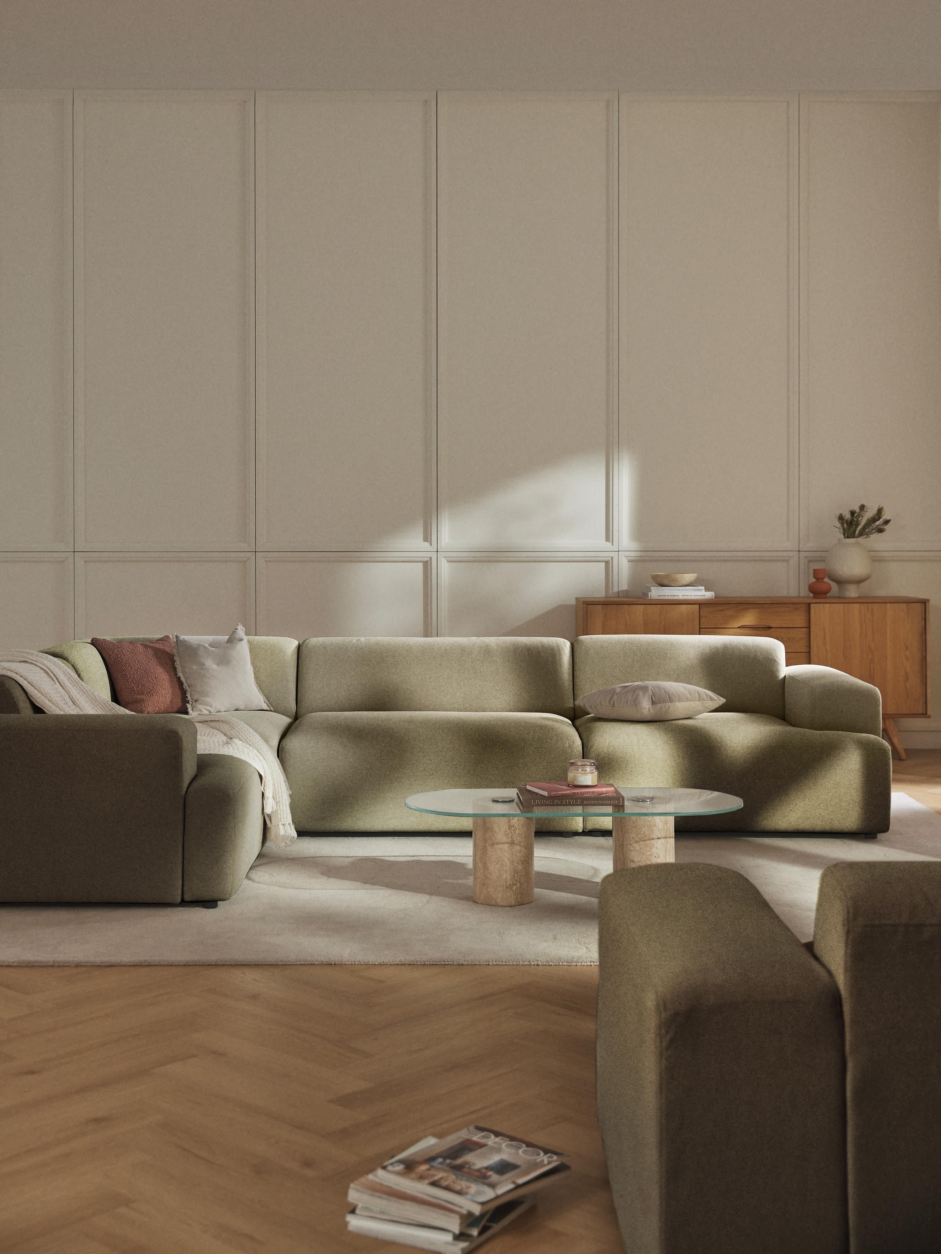 Melva Large Corner Sofa (4-seater)