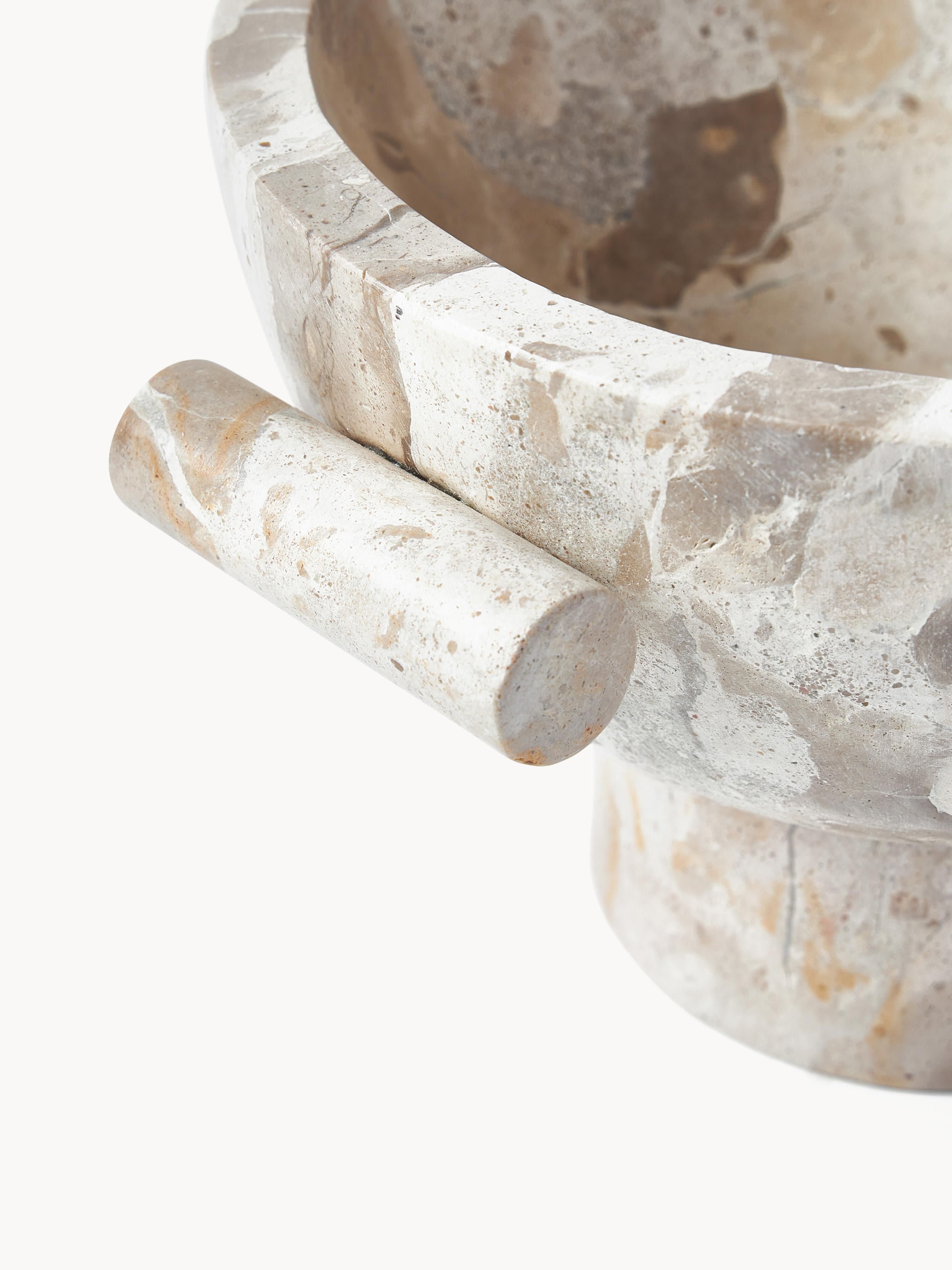 Fossil Marble Decorative Bowl, H 15 cm