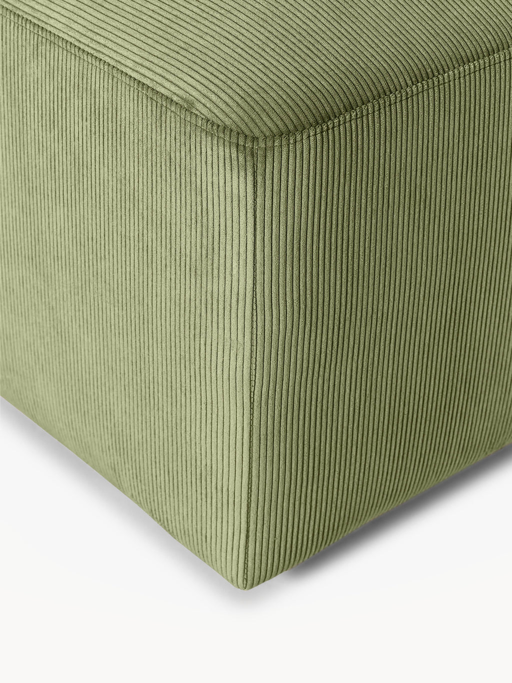 Melva Corduroy XL Ottoman, W 116 x D 72 cm