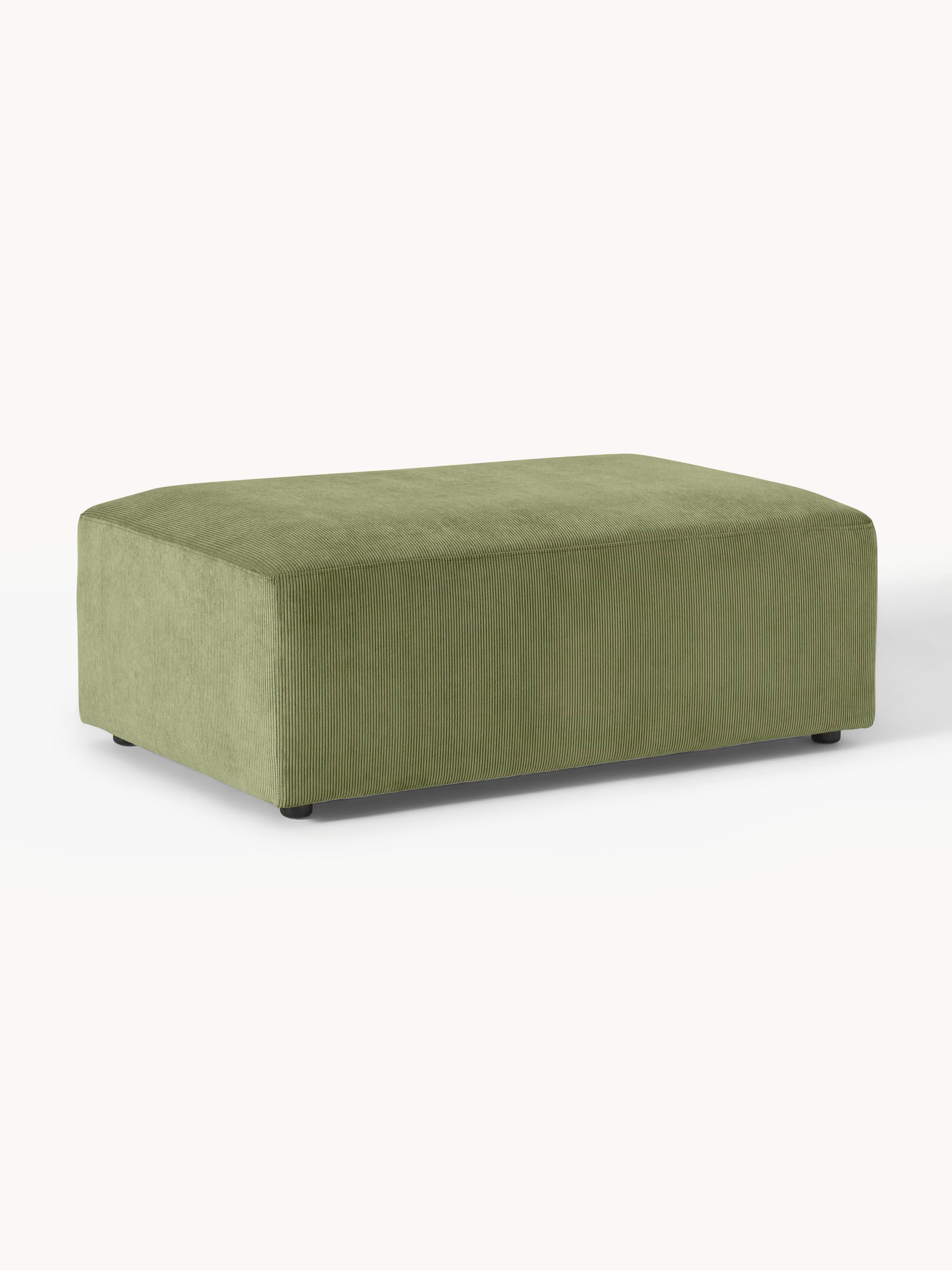 Gallery image 1 - Corduroy XL Ottoman Melva, W 116 x D 72 cm