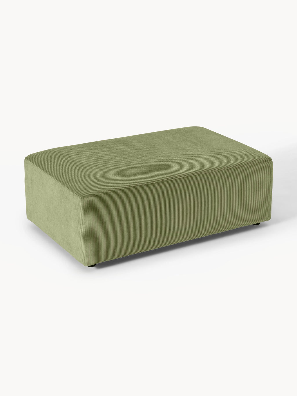 Melva Corduroy XL Ottoman, W 116 x D 72 cm