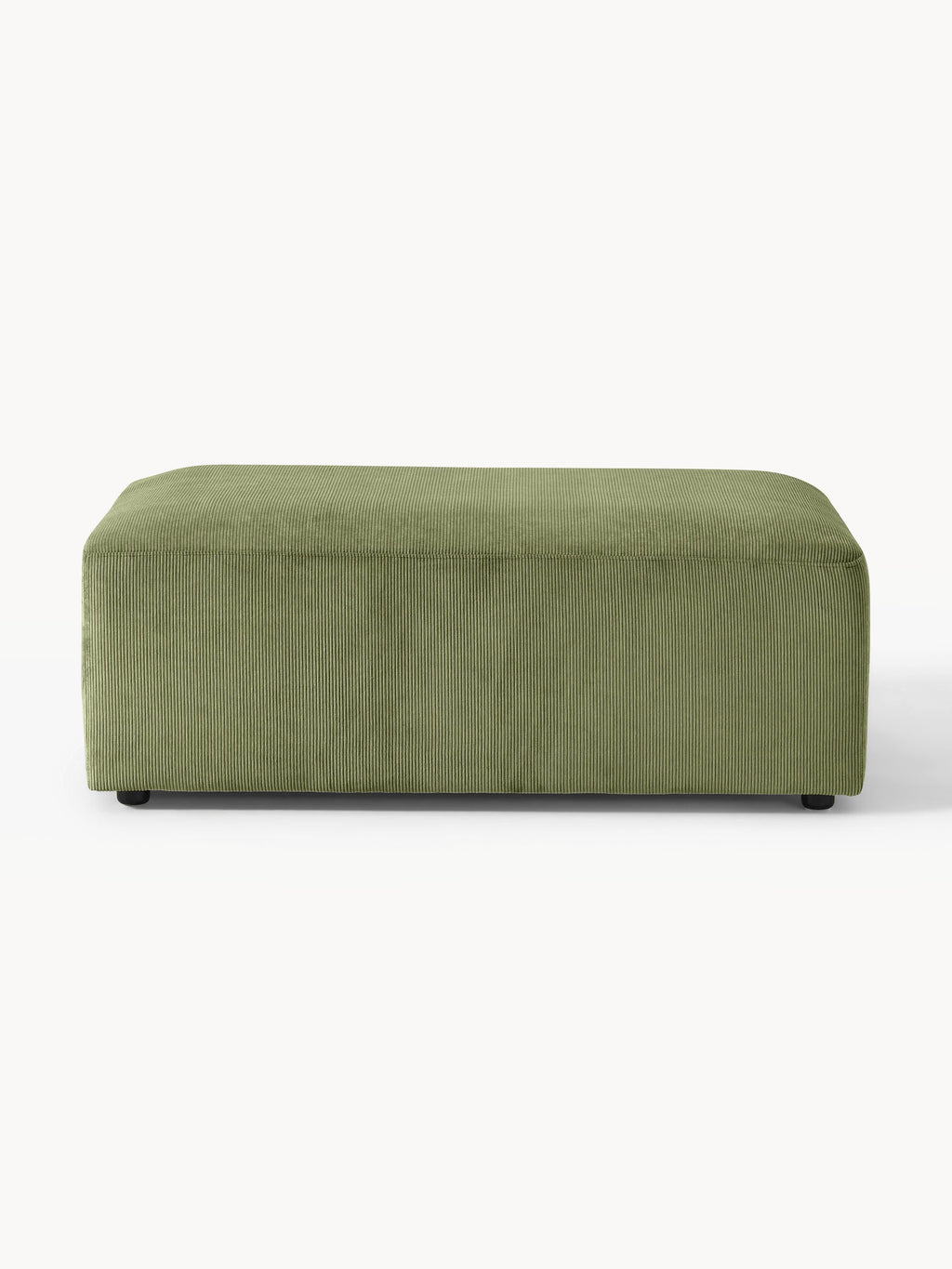Melva Corduroy XL Ottoman, W 116 x D 72 cm