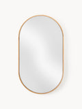 Gallery image 1 - Oval Wall Mirror Avery with Oak Wood Frame