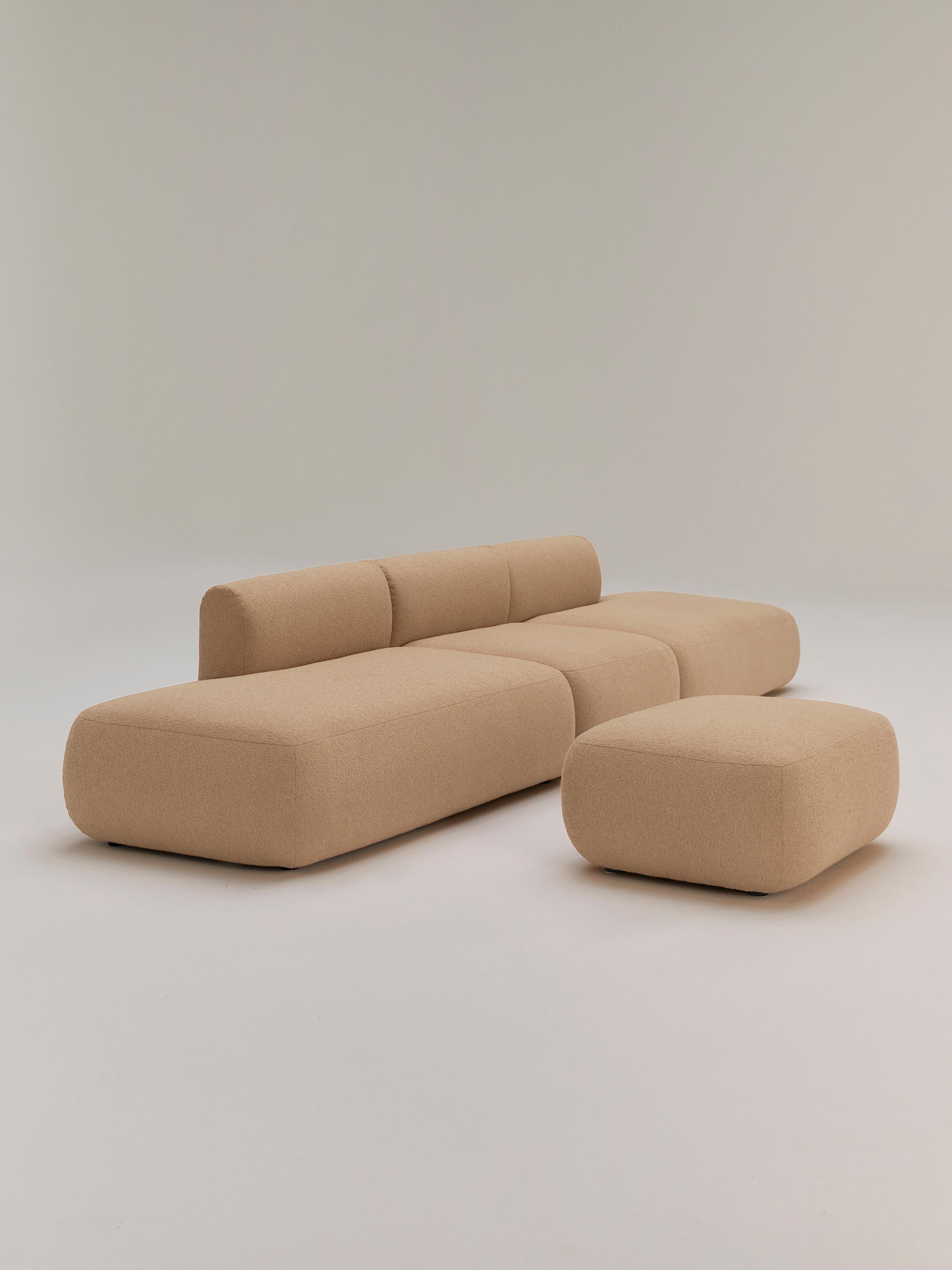 Sofia Bouclé Ottoman