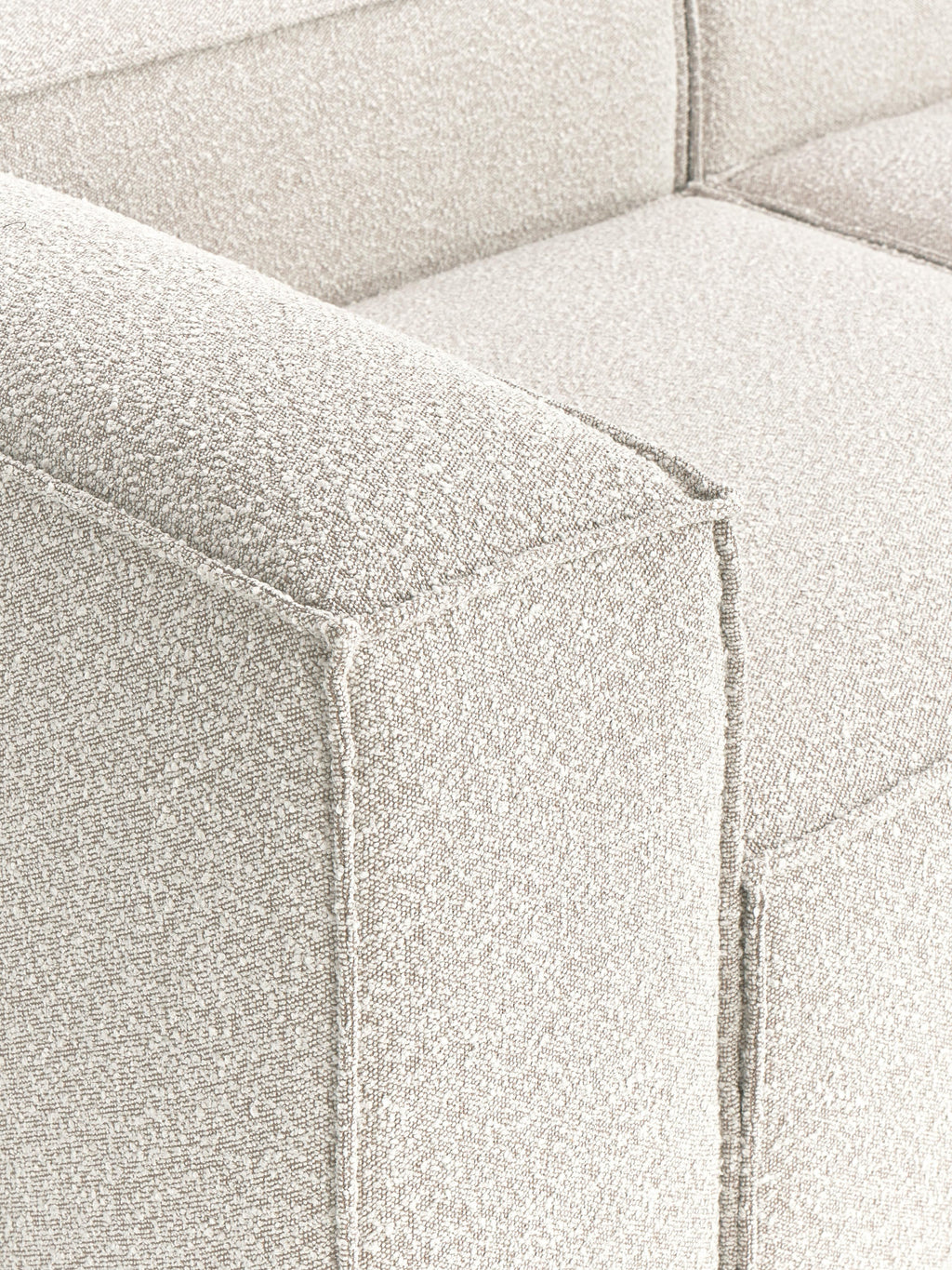 Lennon Bouclé Modular Corner Sofa (4-seater)