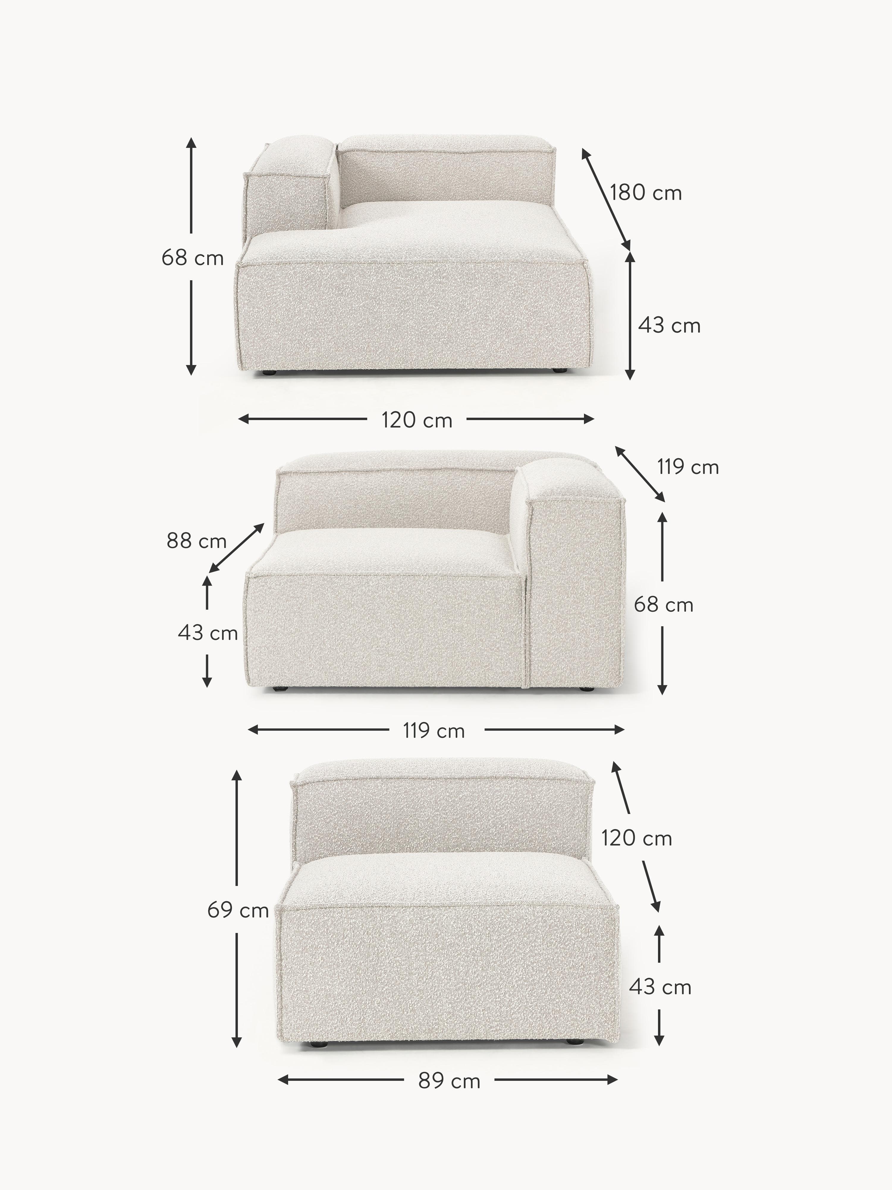 Lennon Bouclé Modular Corner Sofa (4-seater)